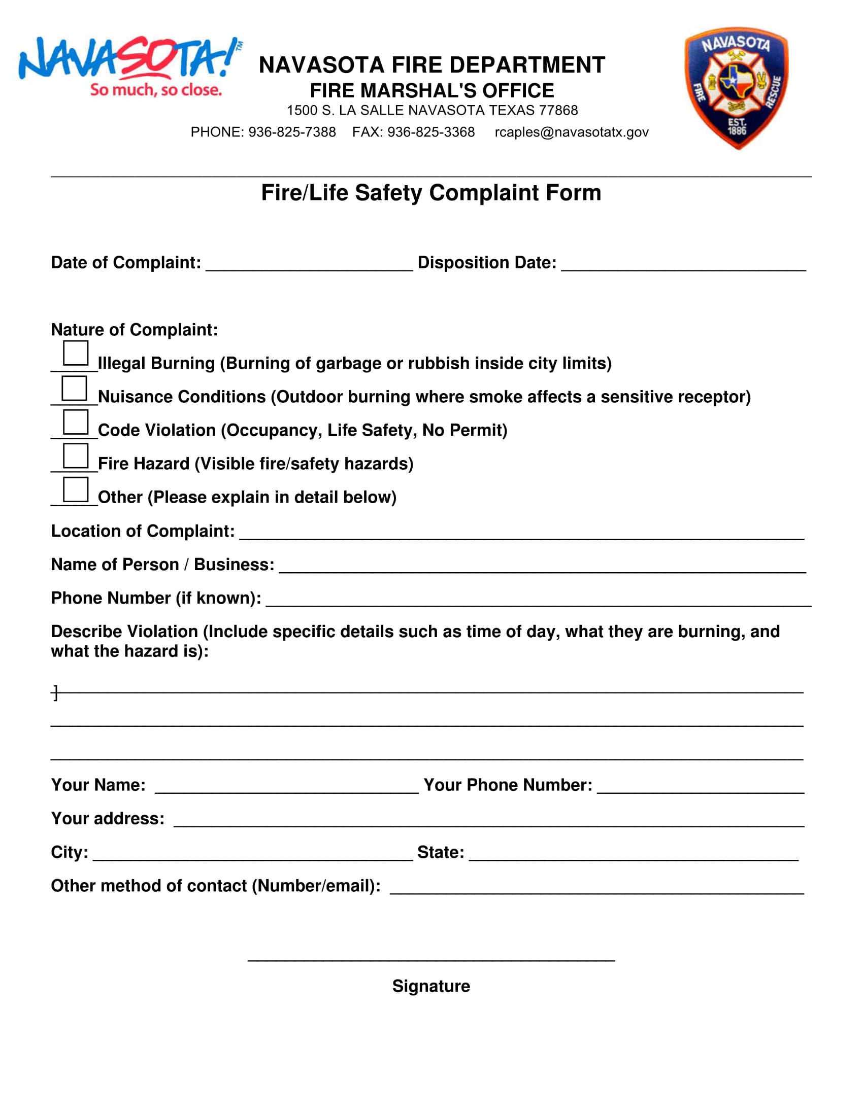 FREE 10+ Safety Complaint Forms in PDF