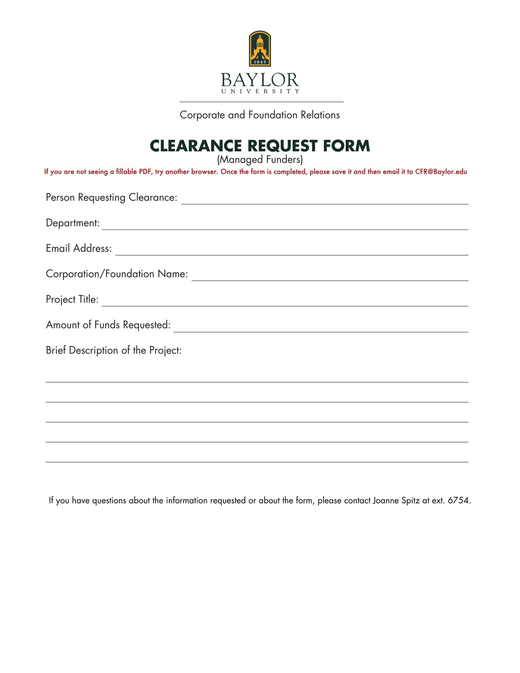 fund clearance request form 1