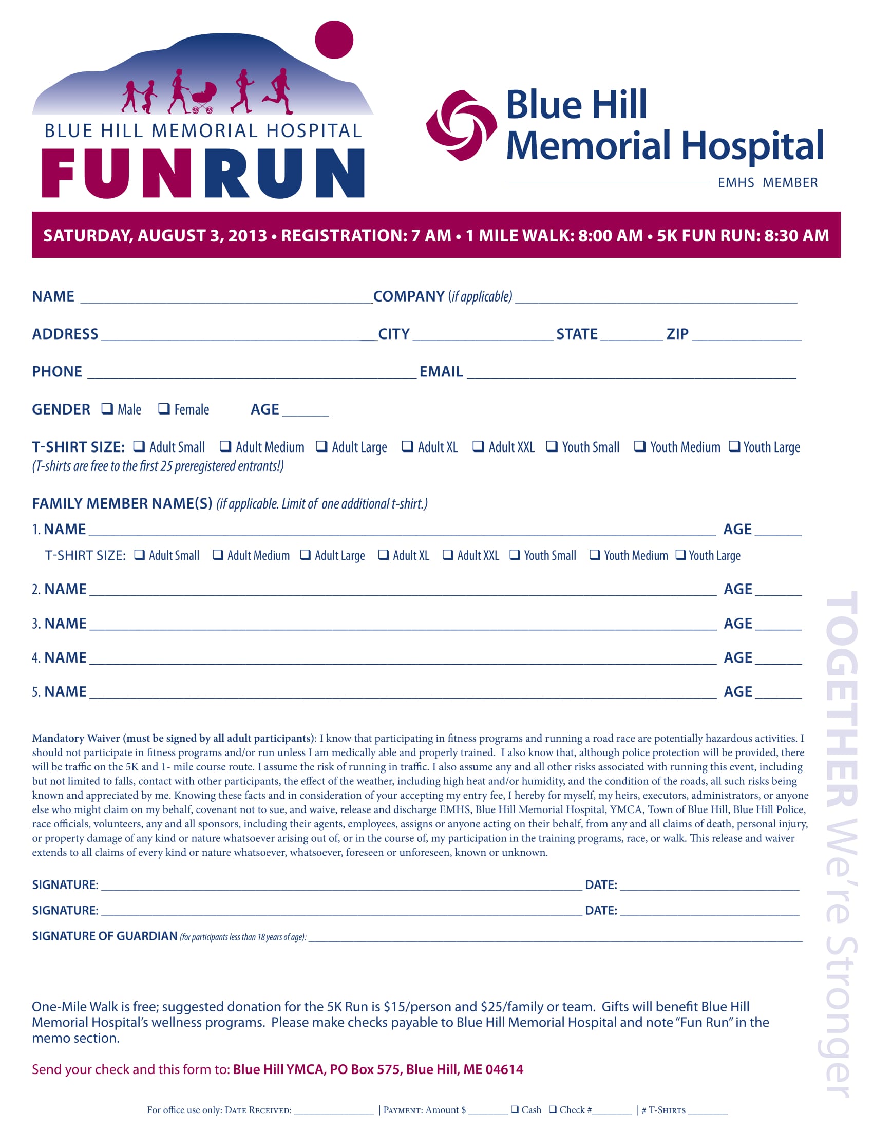 hospital funrun registration form 1