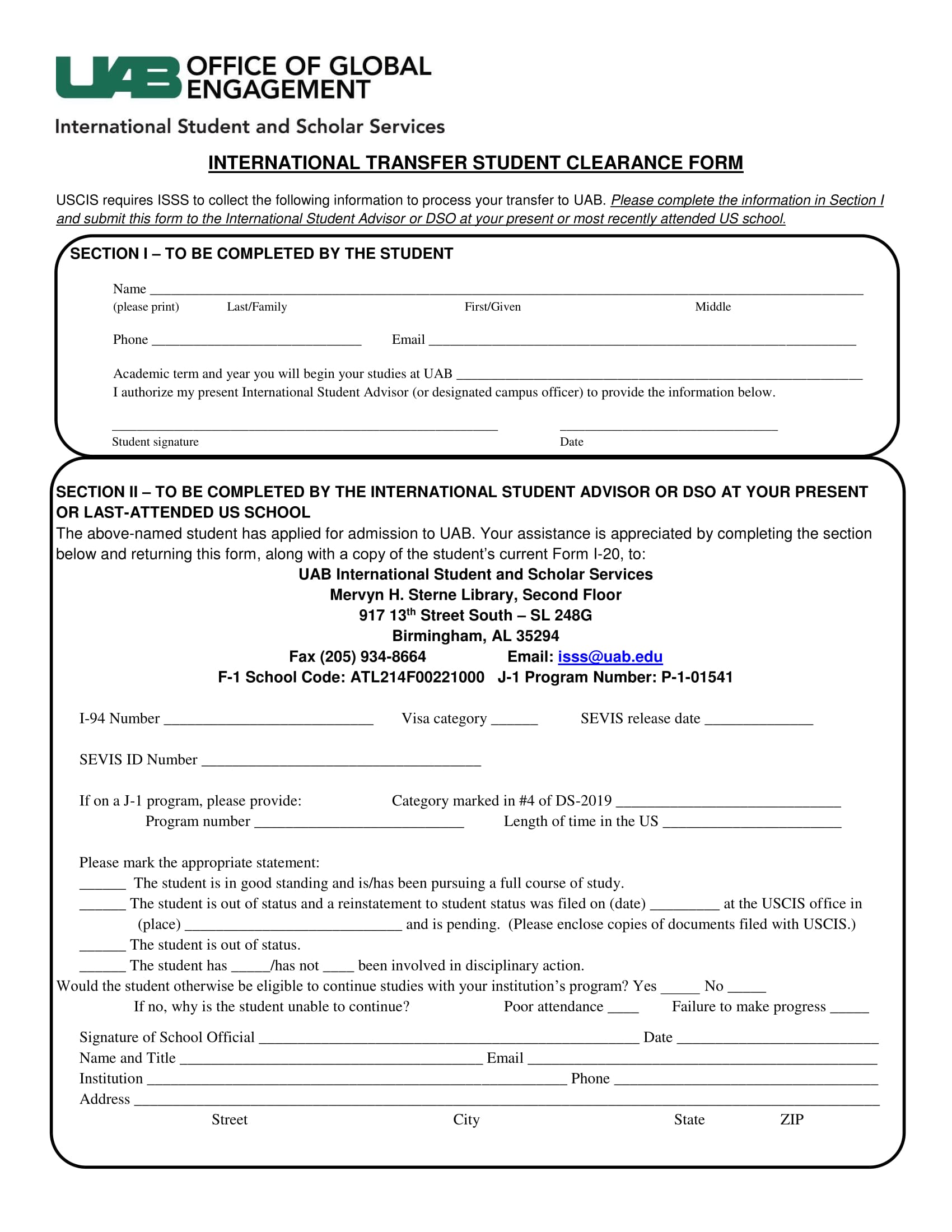 FREE 18+ Student Clearance Form Samples, PDF, MS Word, Google Docs