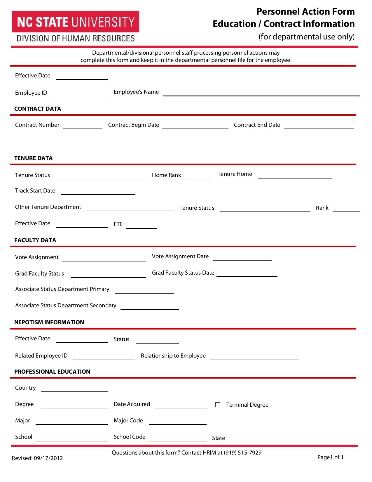 personnel action form education contract information page 001