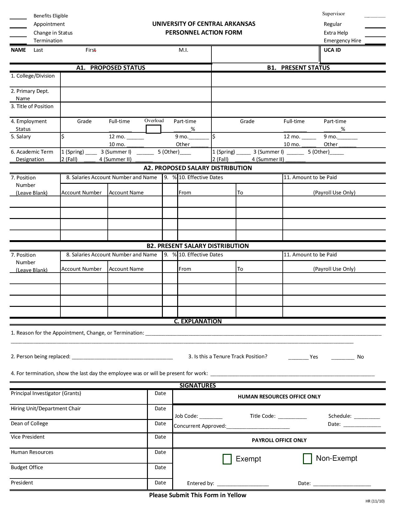 personnel action form pdf template page 002