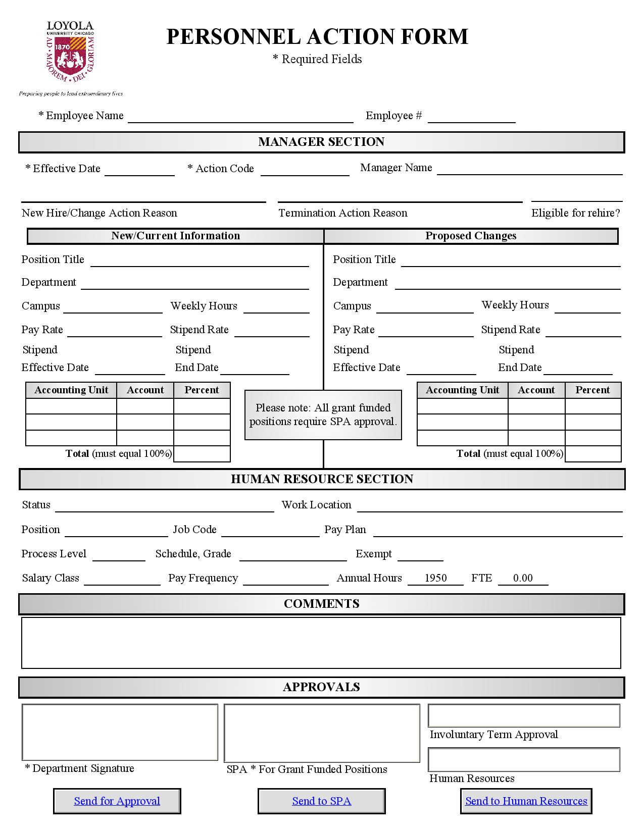 personnel action form in pdf template page 001