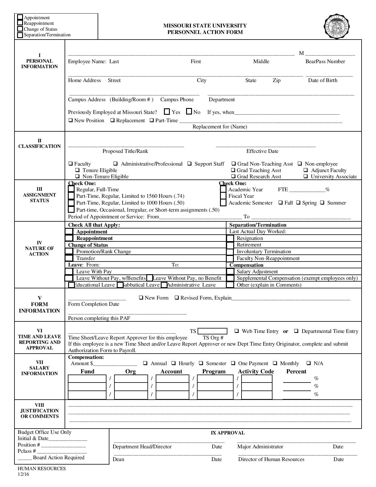 personnel action form in pdf page 001