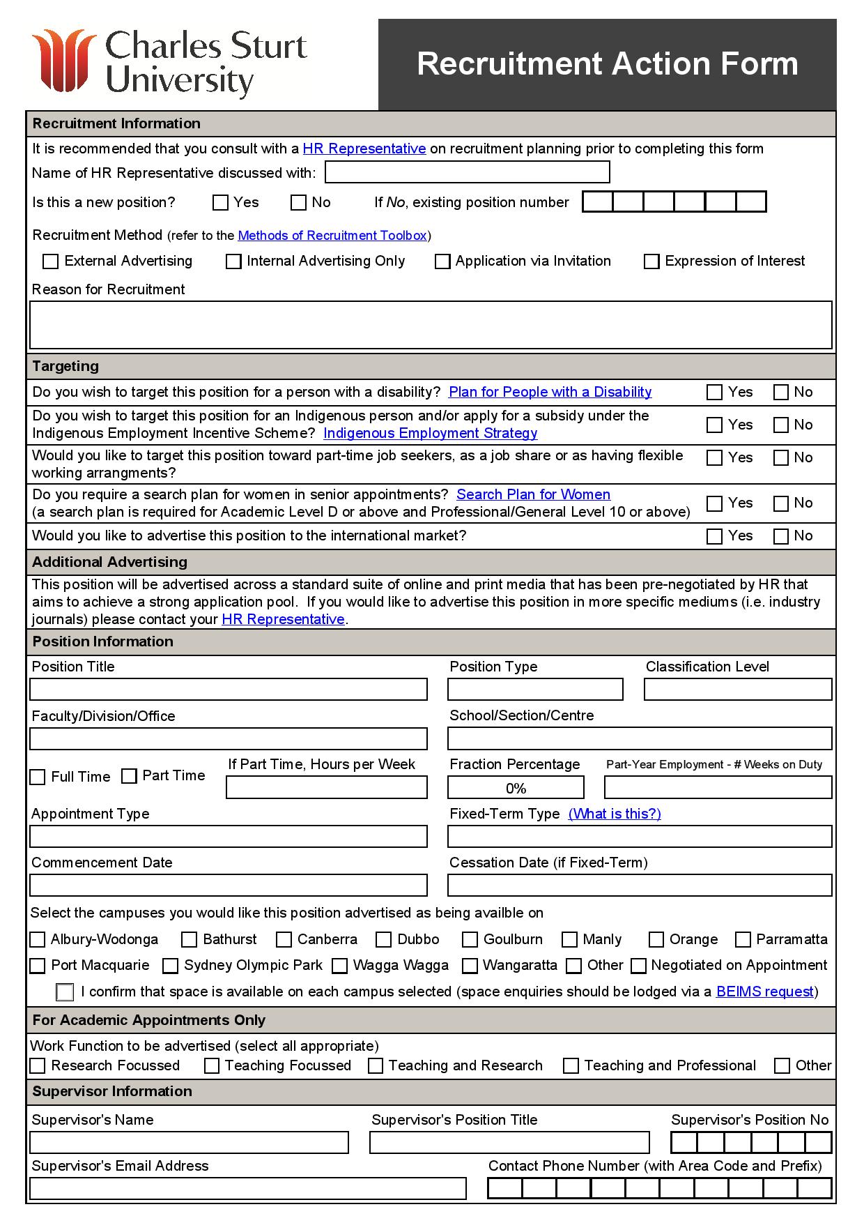 recruitment action form page 001