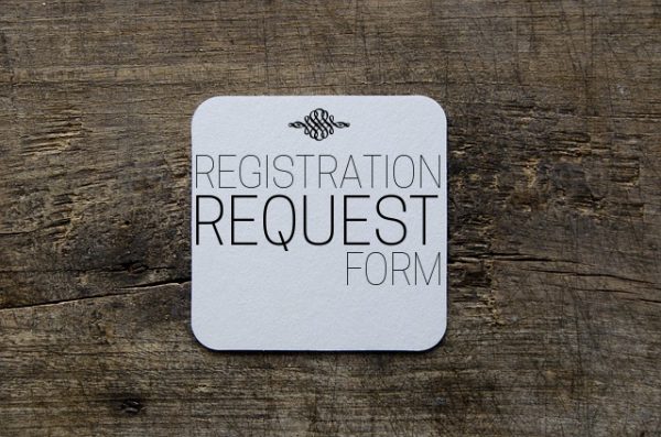registration request form e