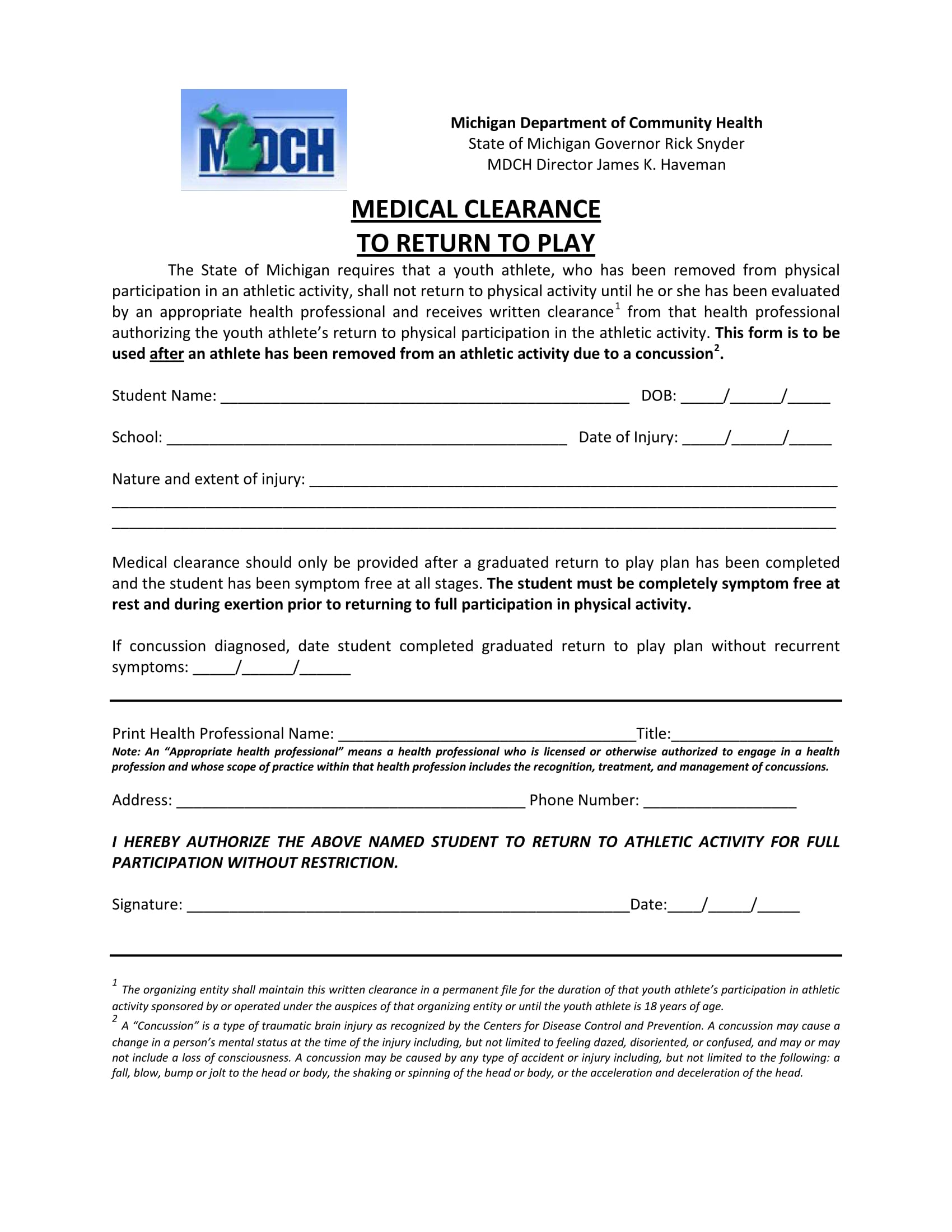 FREE 30+ Medical Clearance Form Samples in PDF | MS Word