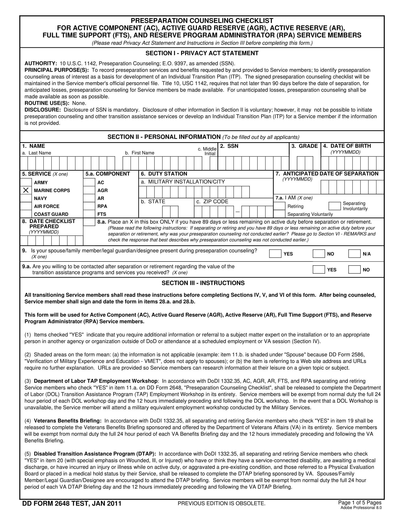 army counseling statement form 1