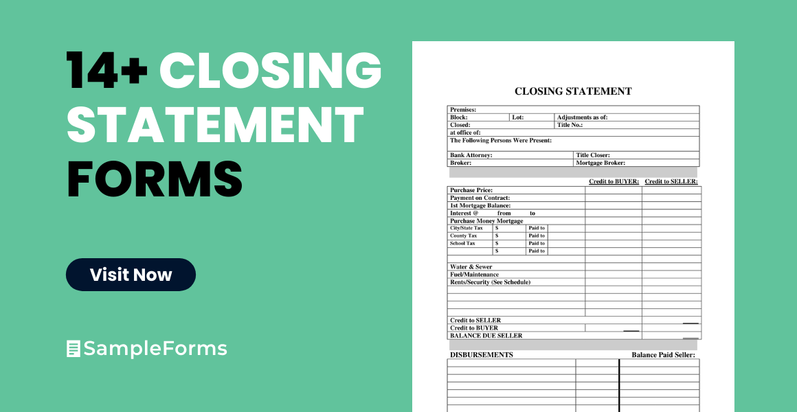 closing statement form