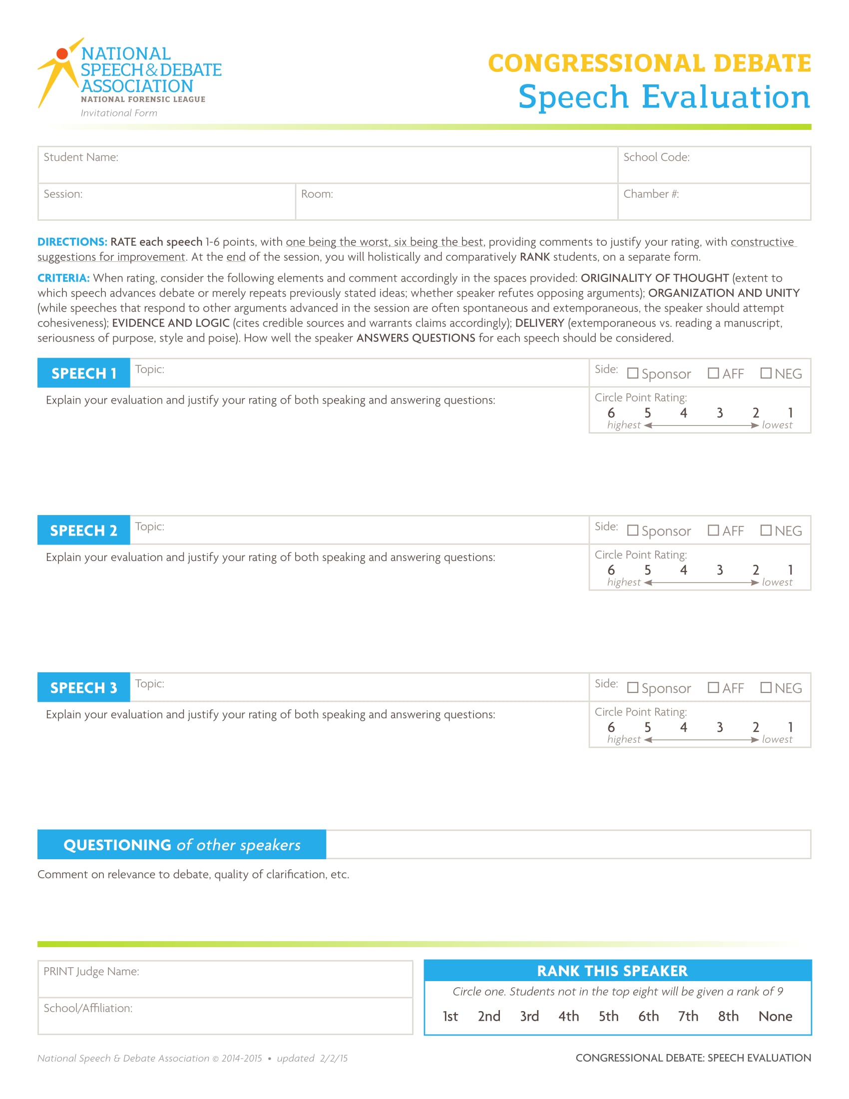 debate speech evaluation form 1