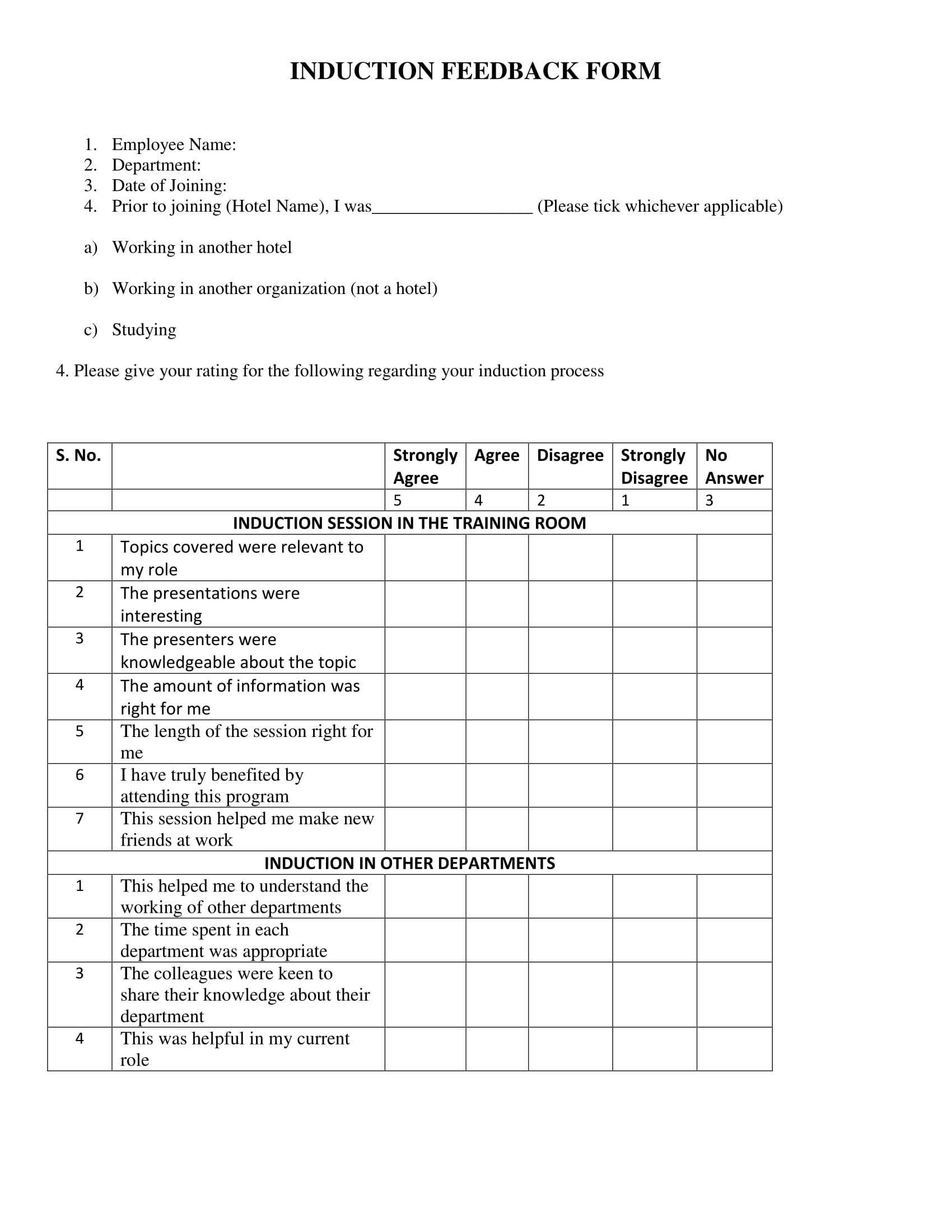 induction feedback review form 1
