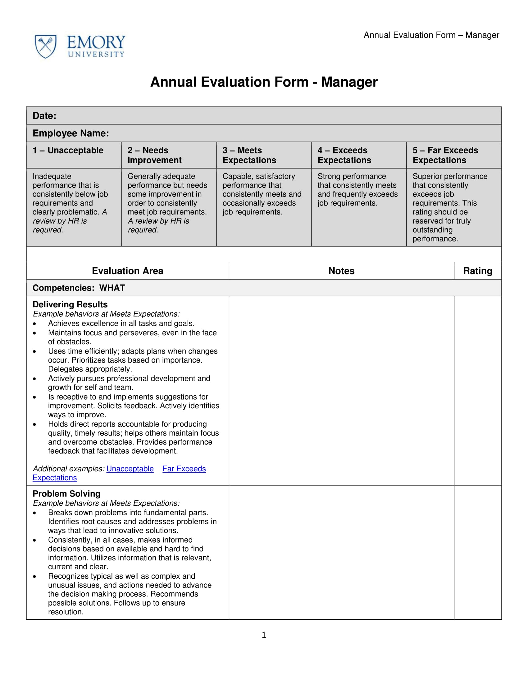 manager annual evaluation form 1
