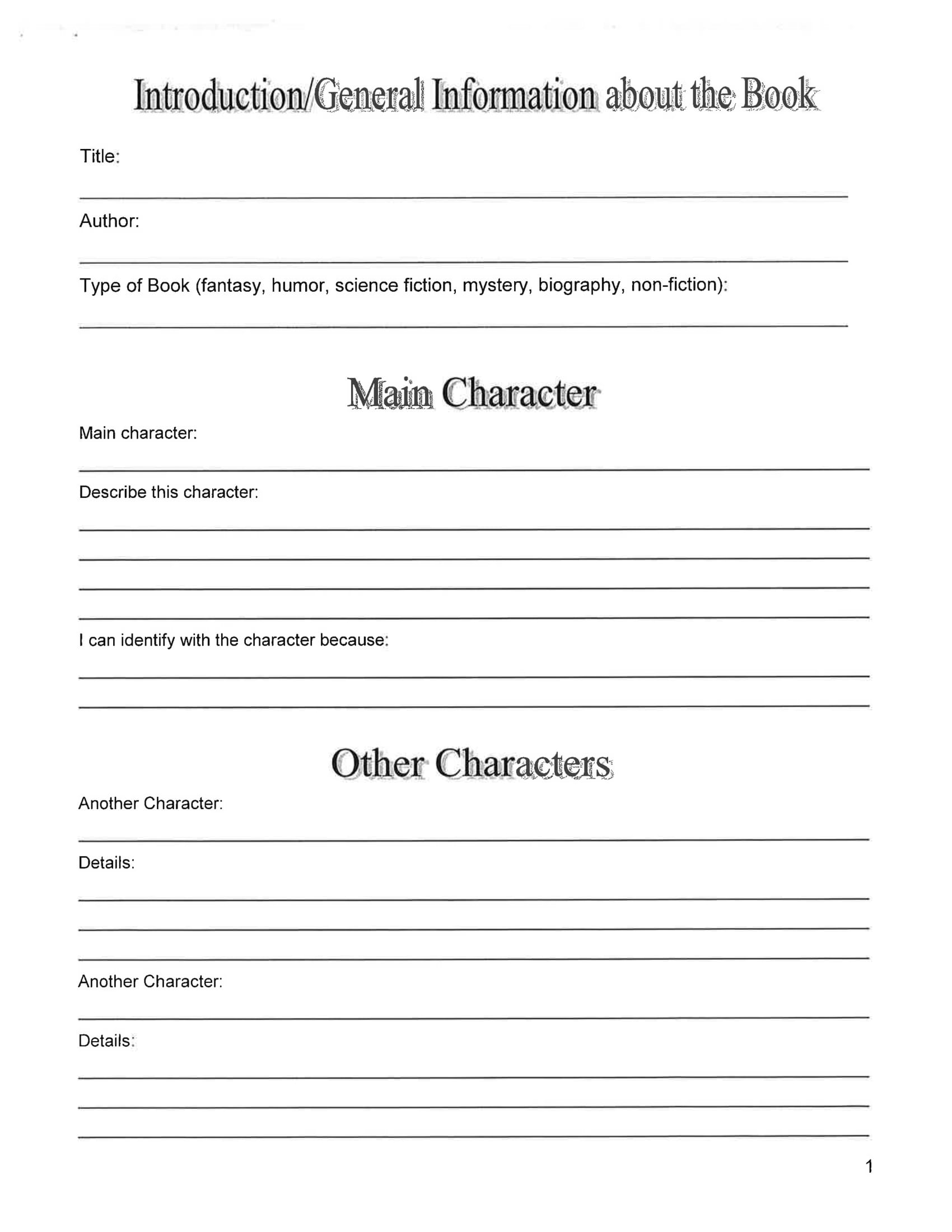 middle school book evaluation form 2