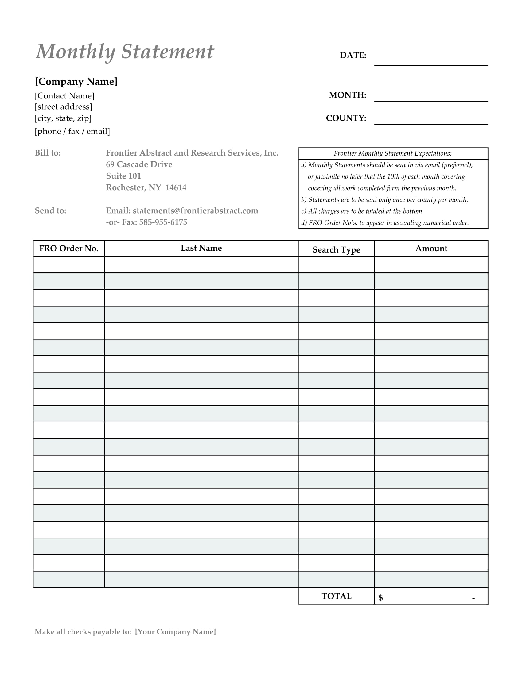 FREE 14+ Billing Statement Forms in PDF MS Word