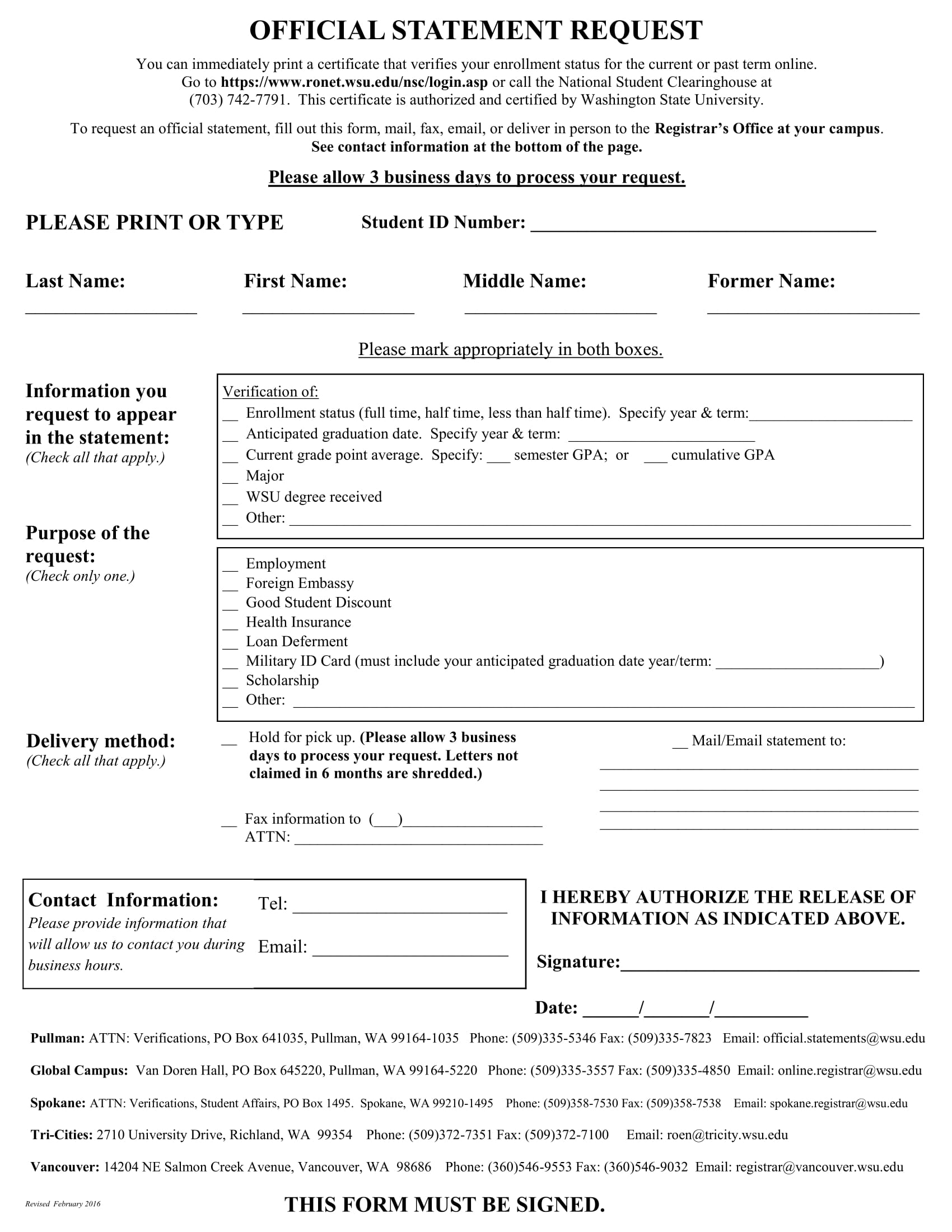 FREE 14+ Official Statement Forms in PDF | MS Word
