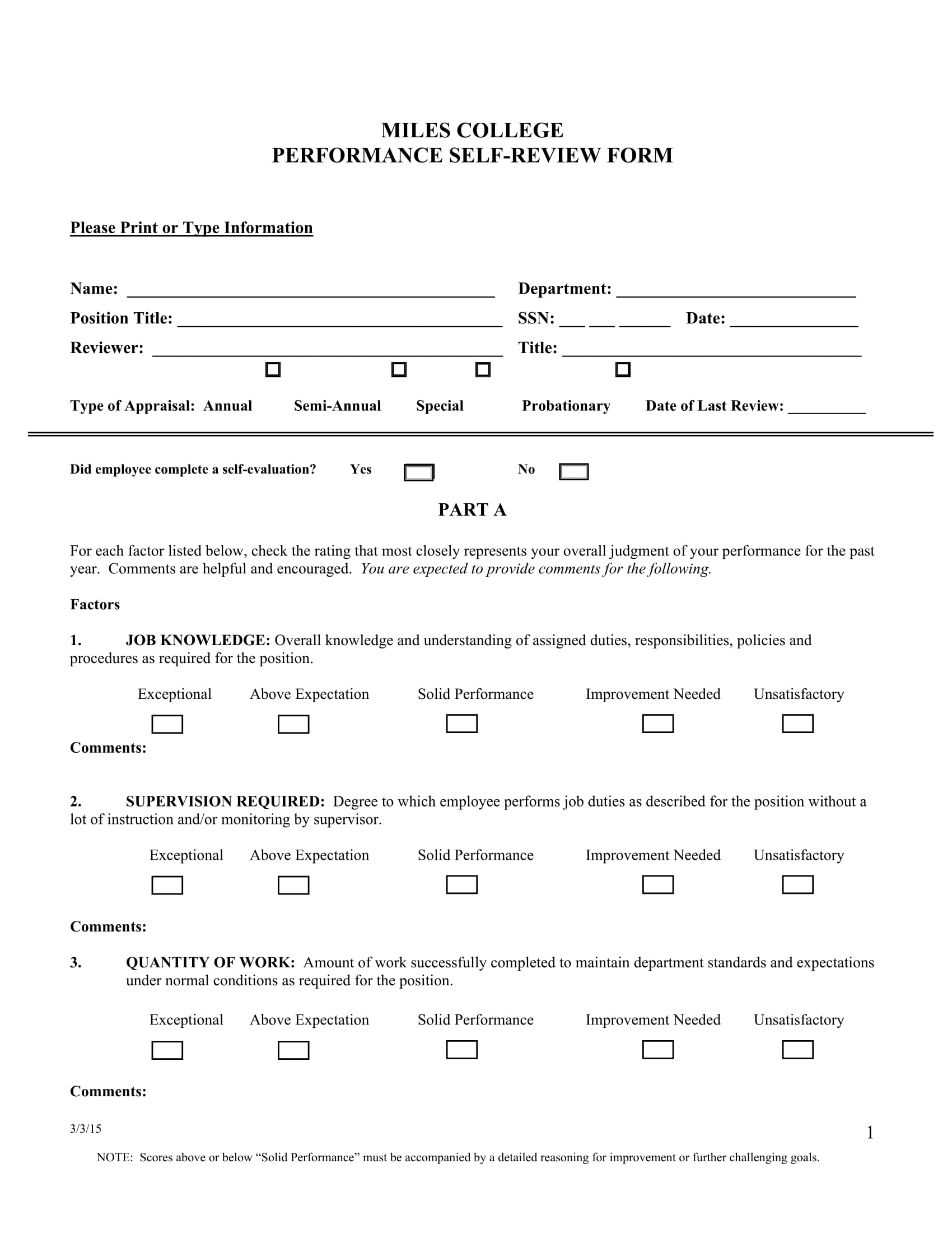 FREE 13 Self Review Forms In PDF MS Word