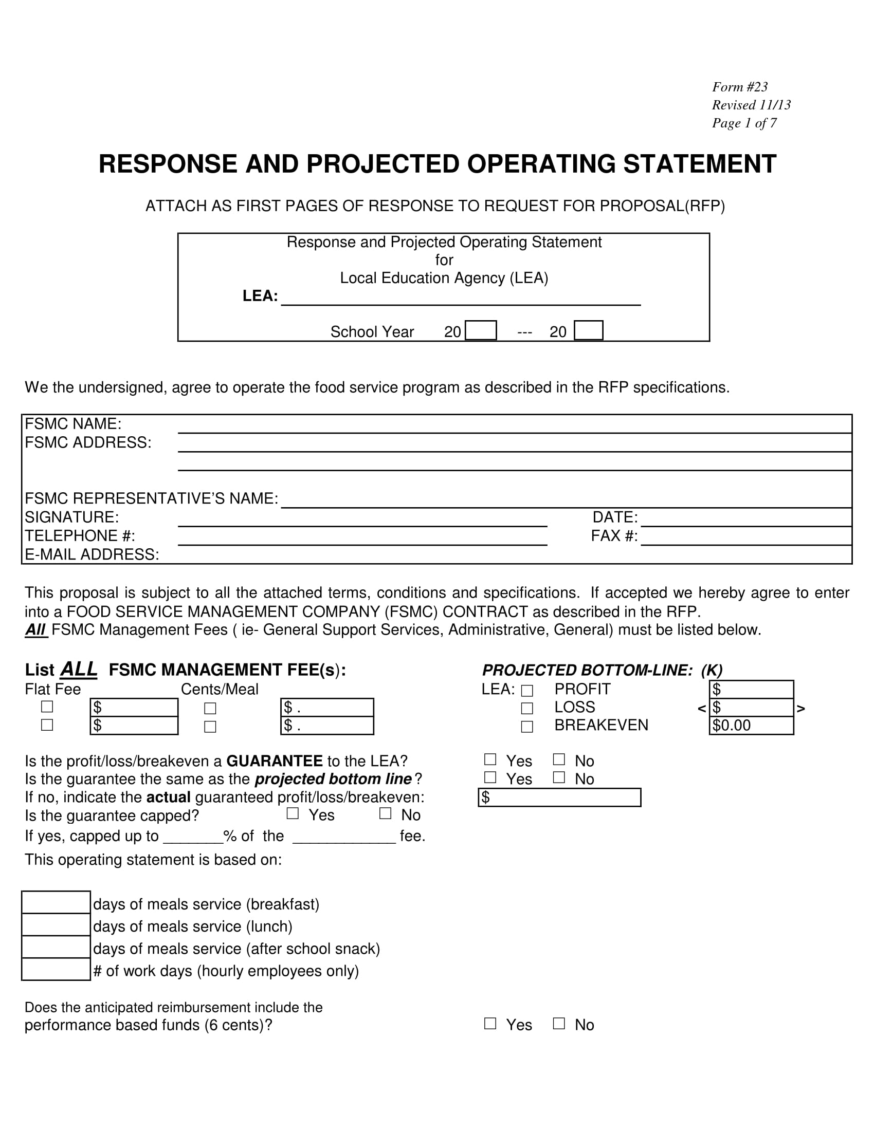FREE 13+ Operating Statement Forms in PDF | MS Word