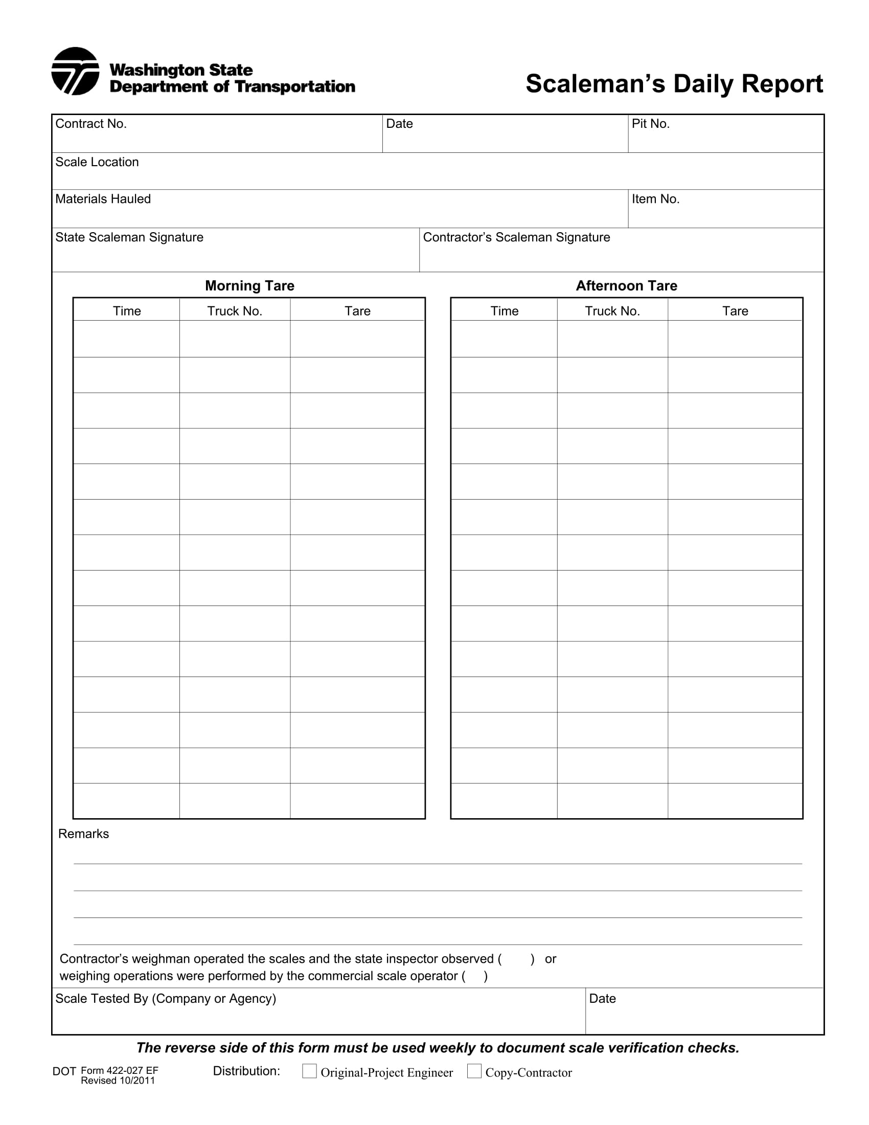 scaleman’s daily report form 1