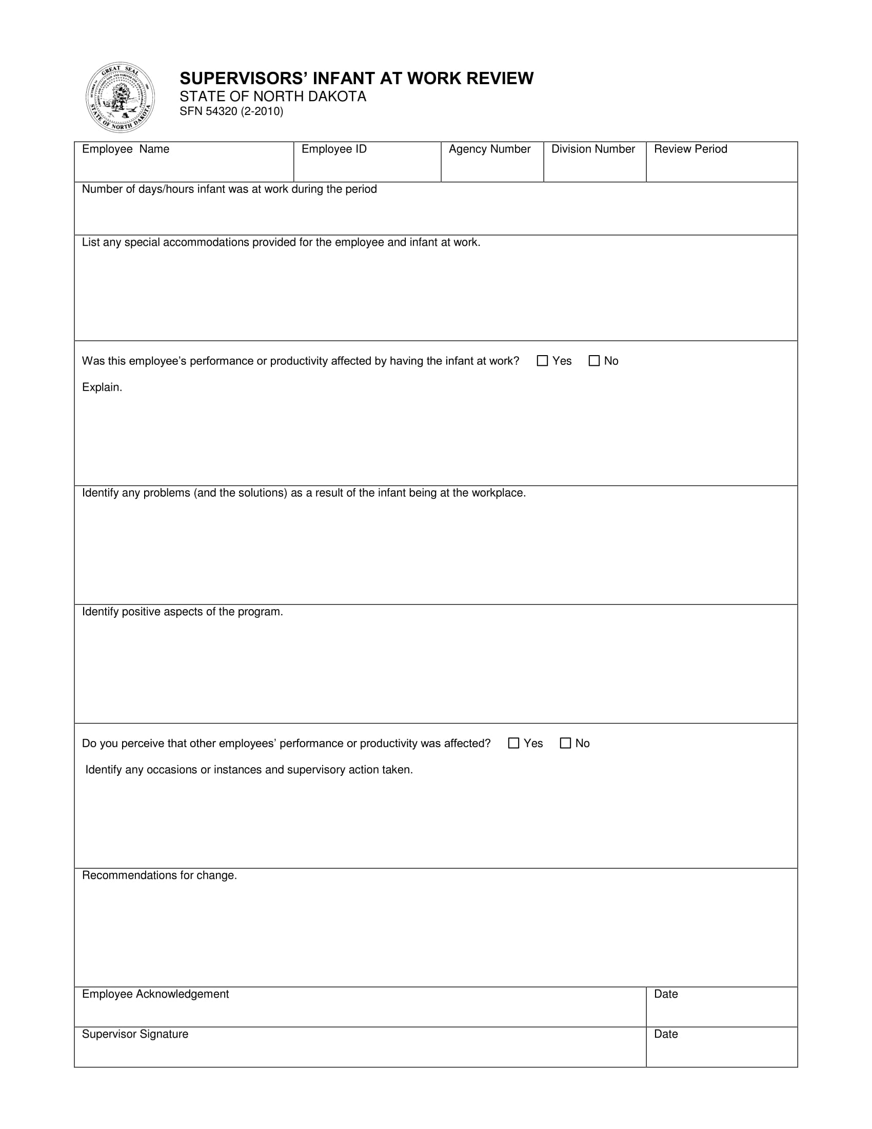 work review form 1