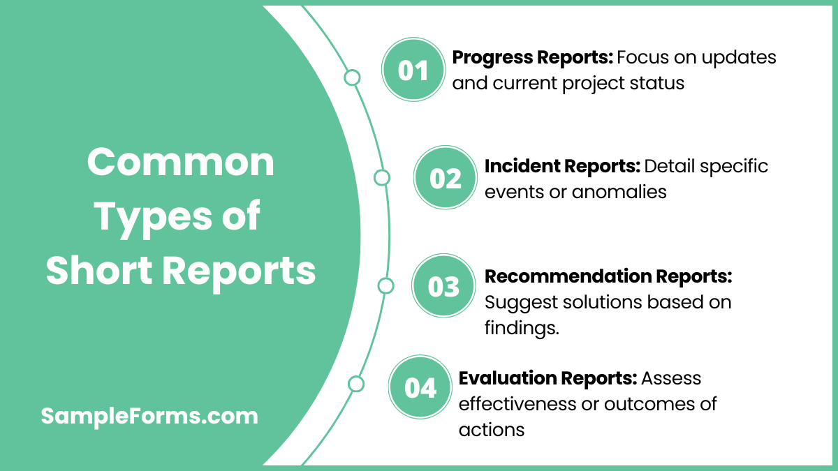 common types of short reports