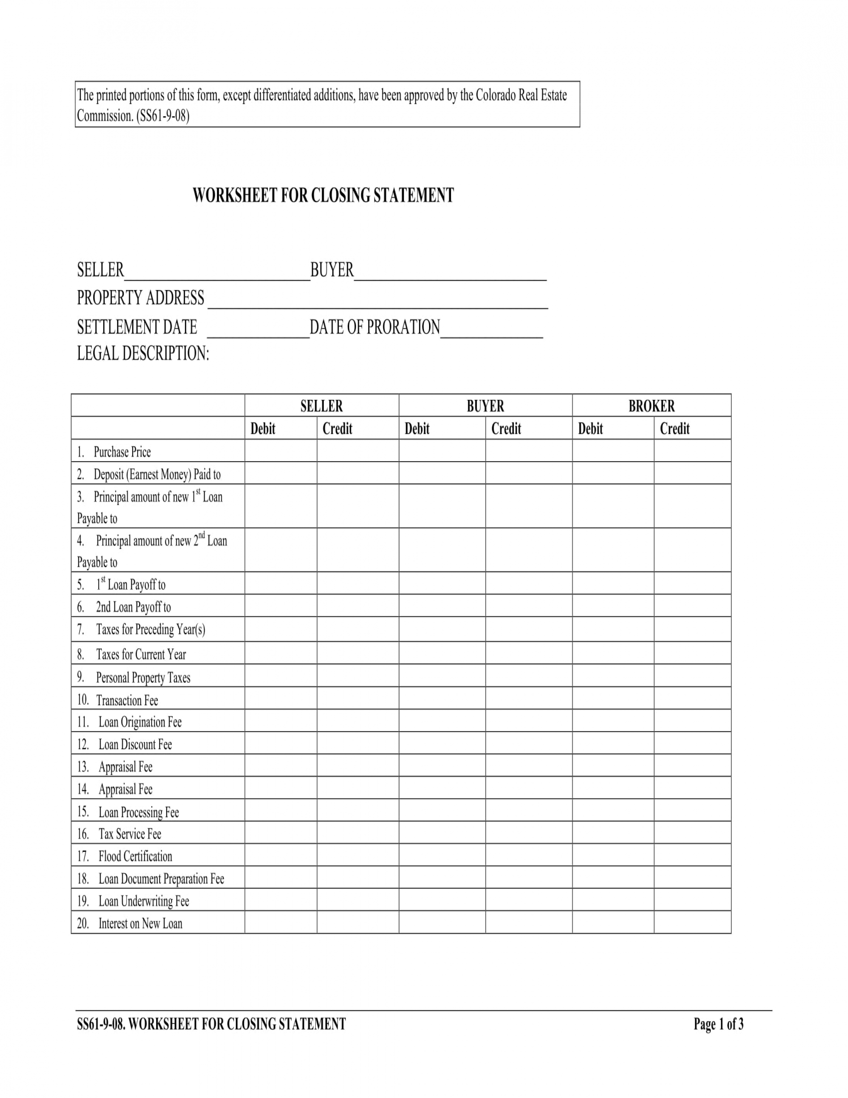 Closing Cost Worksheet Pdf TUTORE ORG Master Of Documents   MUNbE1507541620 