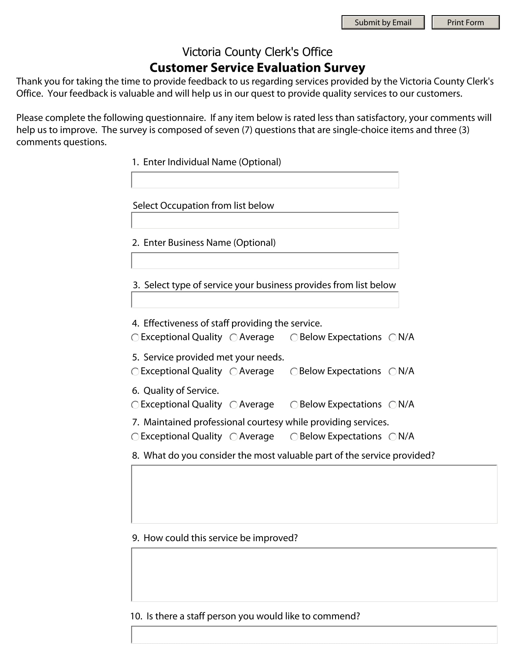 Free 14 Customer Service Evaluation Forms In Pdf 6192