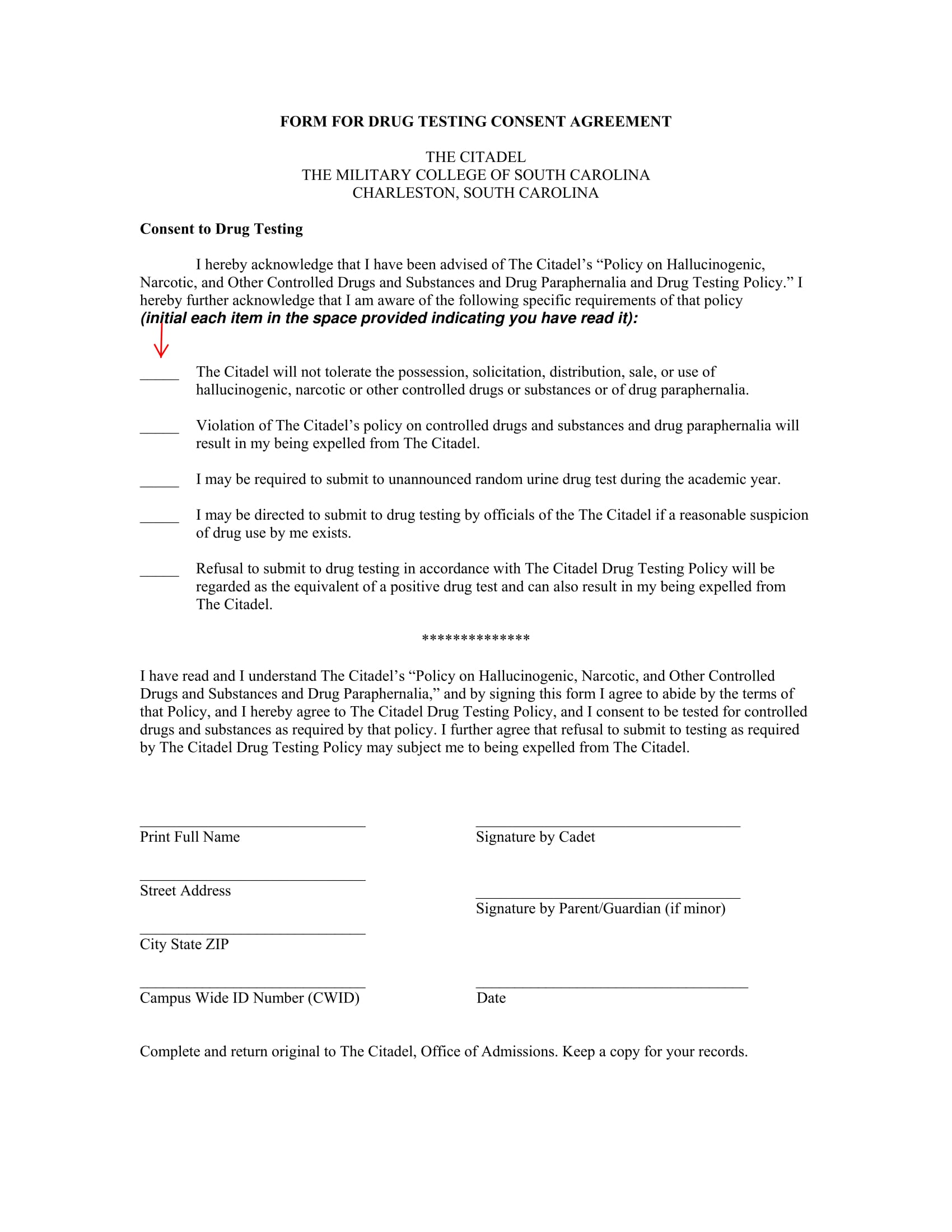 Disa Drug Testing Form.pdf FREE 15+ Drug Testing Consent Forms in PDF | MS Word
