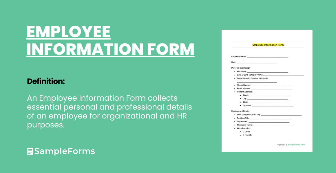 employee information form fi