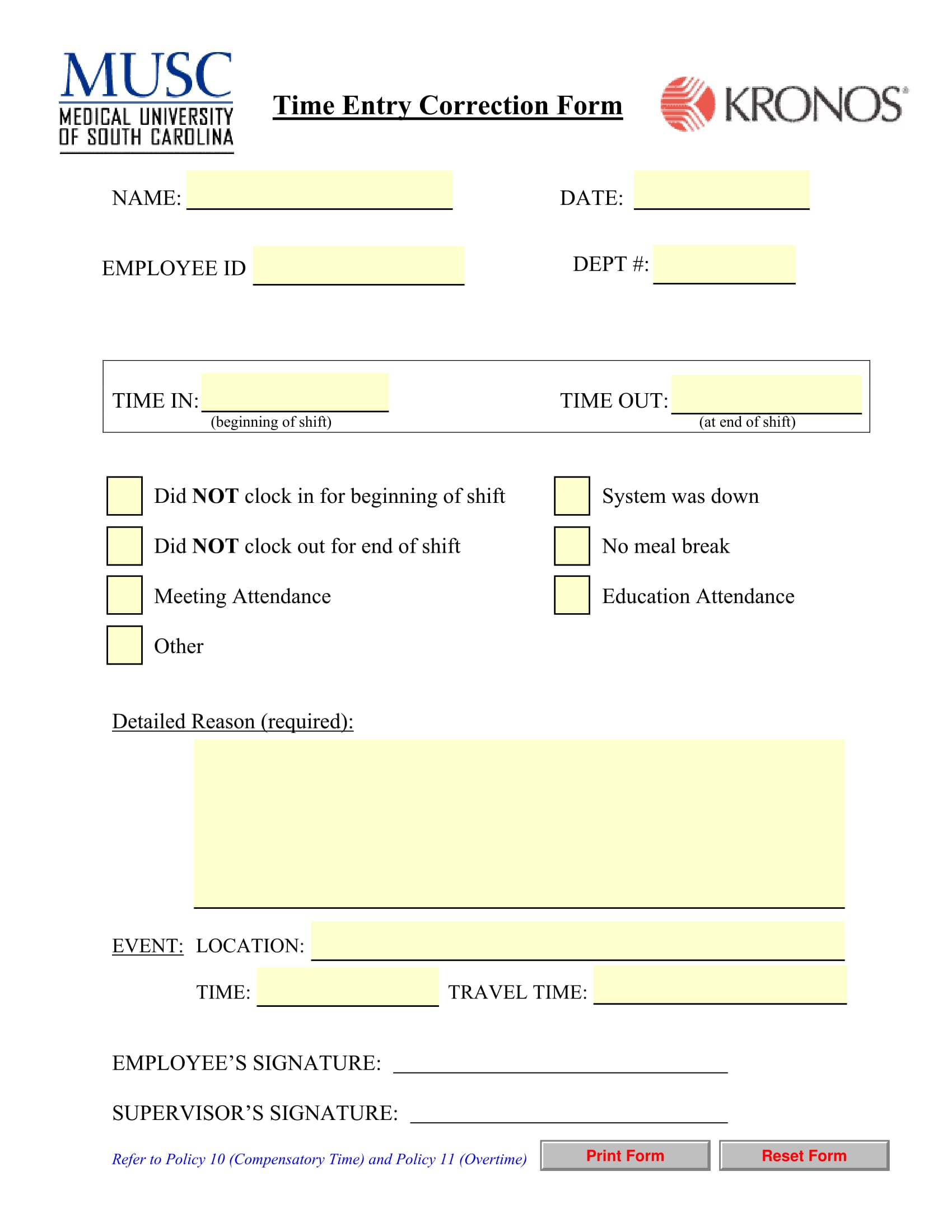 Free 14 Employee Correction Forms In Pdf 9582