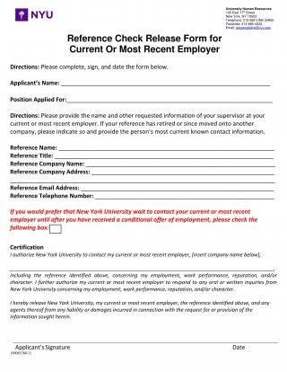 14+ Reference Request and Release Forms - Free Word, PDF Format