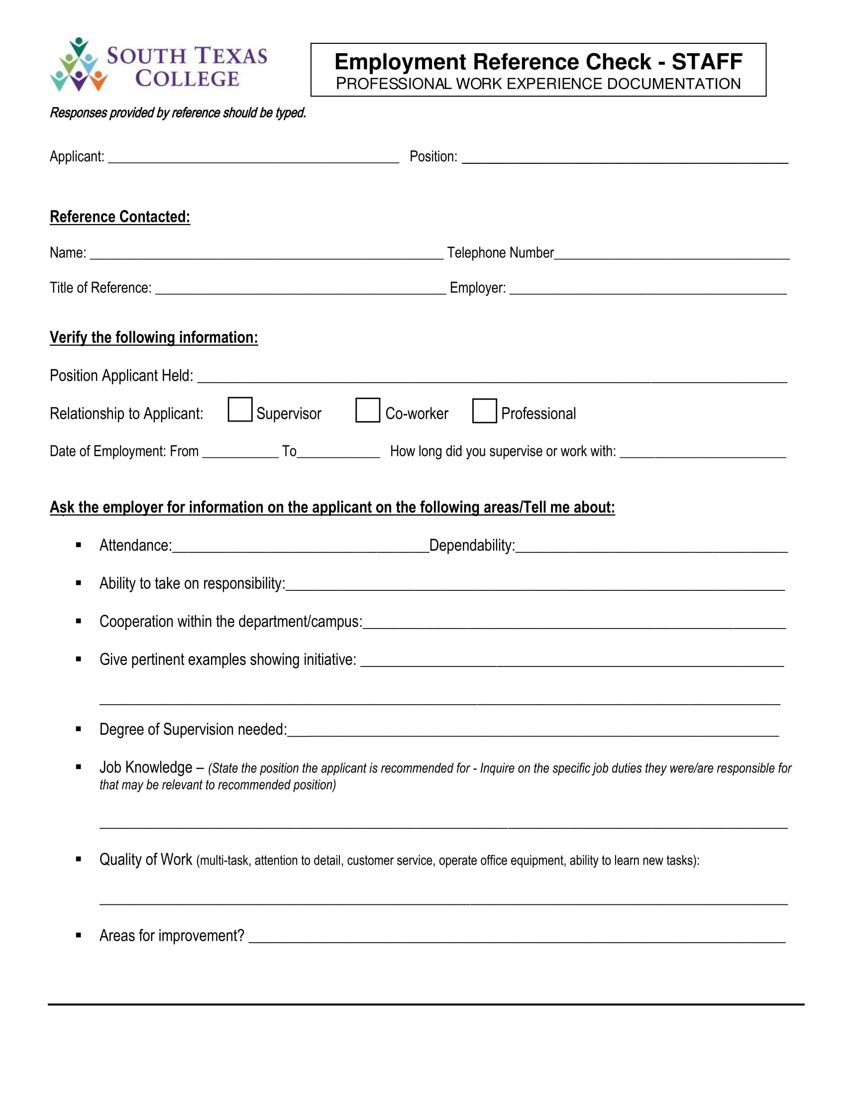 employment reference check form 01