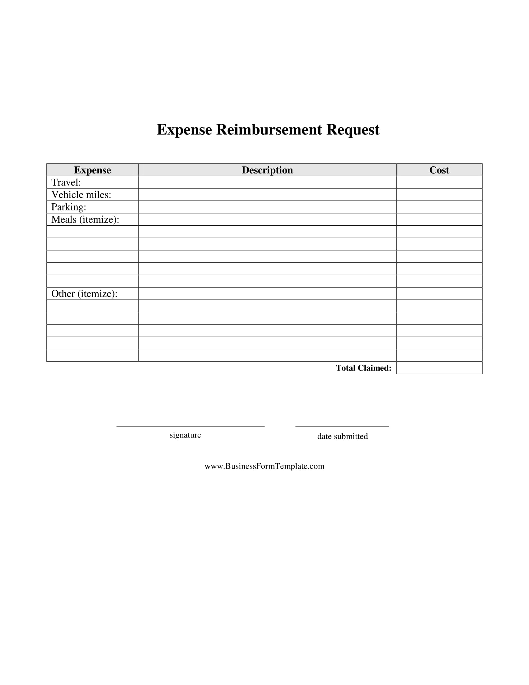 FREE 12 Expense Report Forms In Word