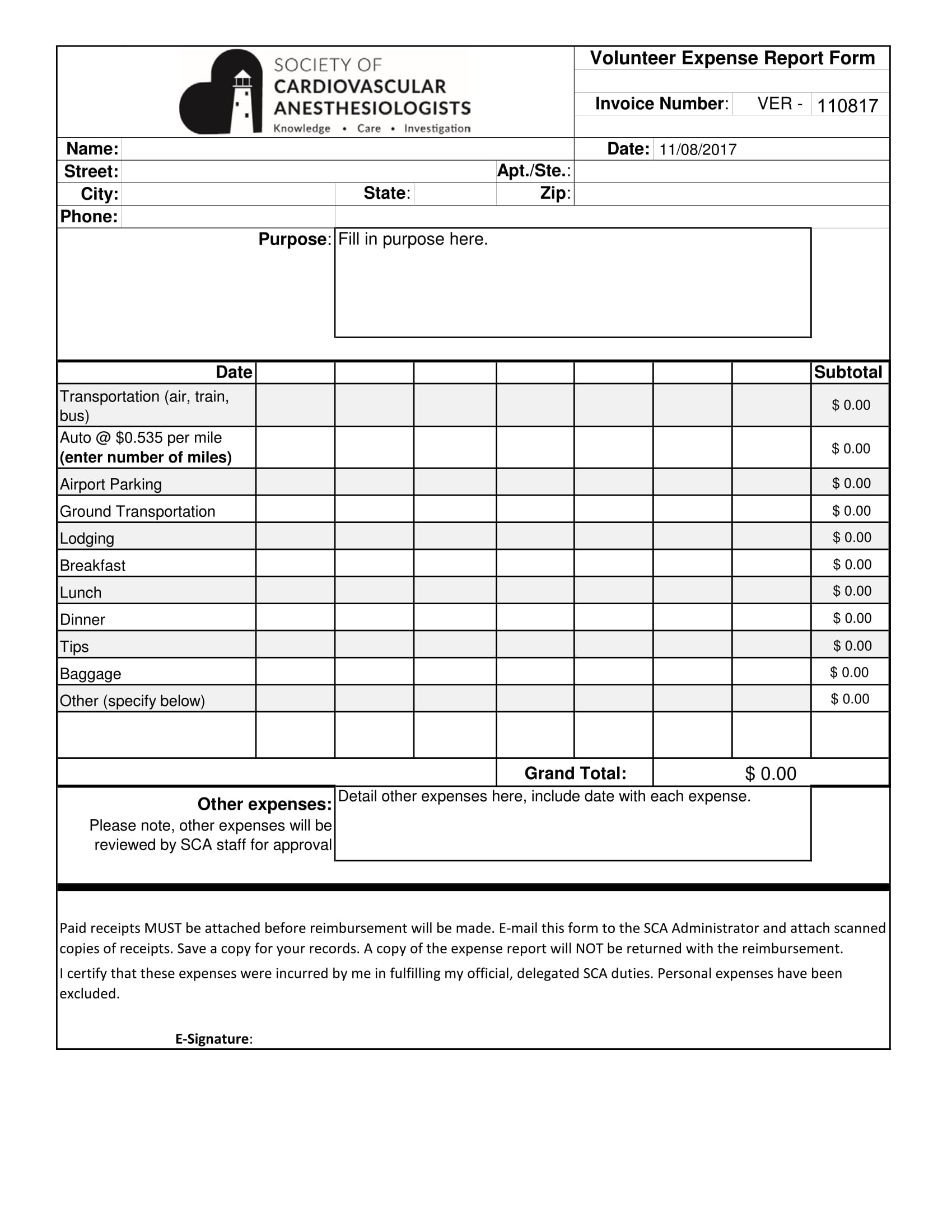 fillable expense report form 1