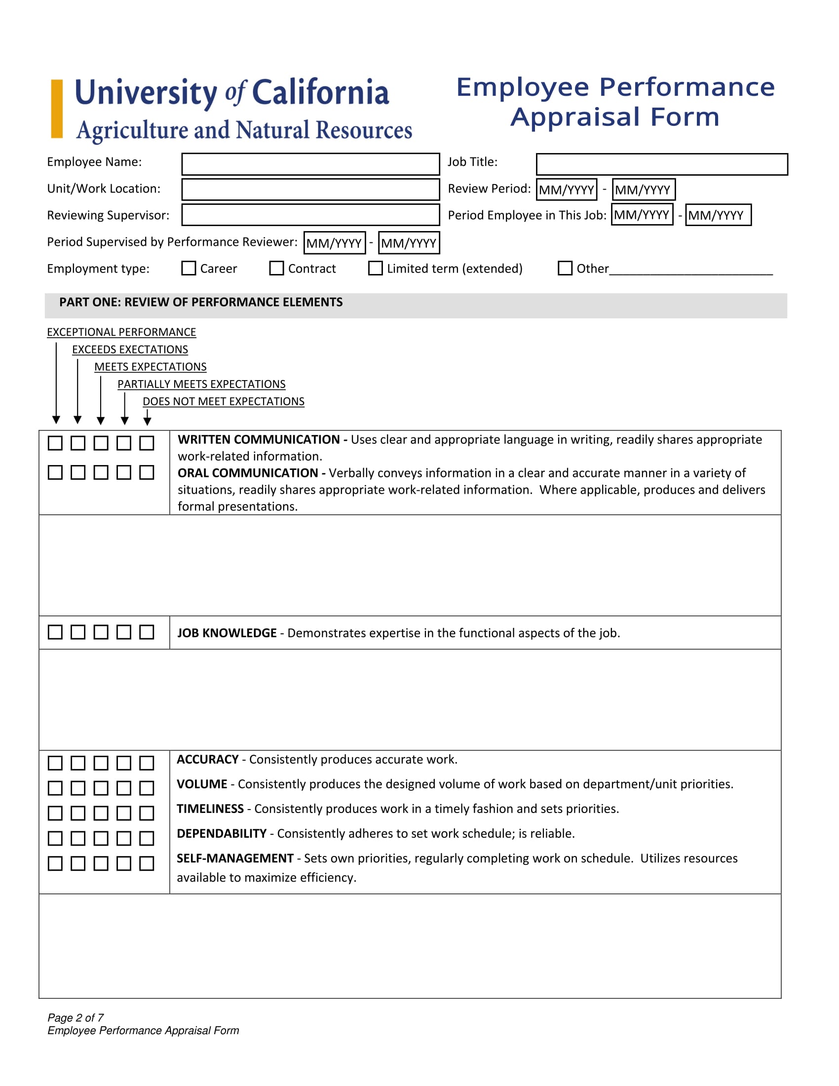 interactive employee appraisal form 2