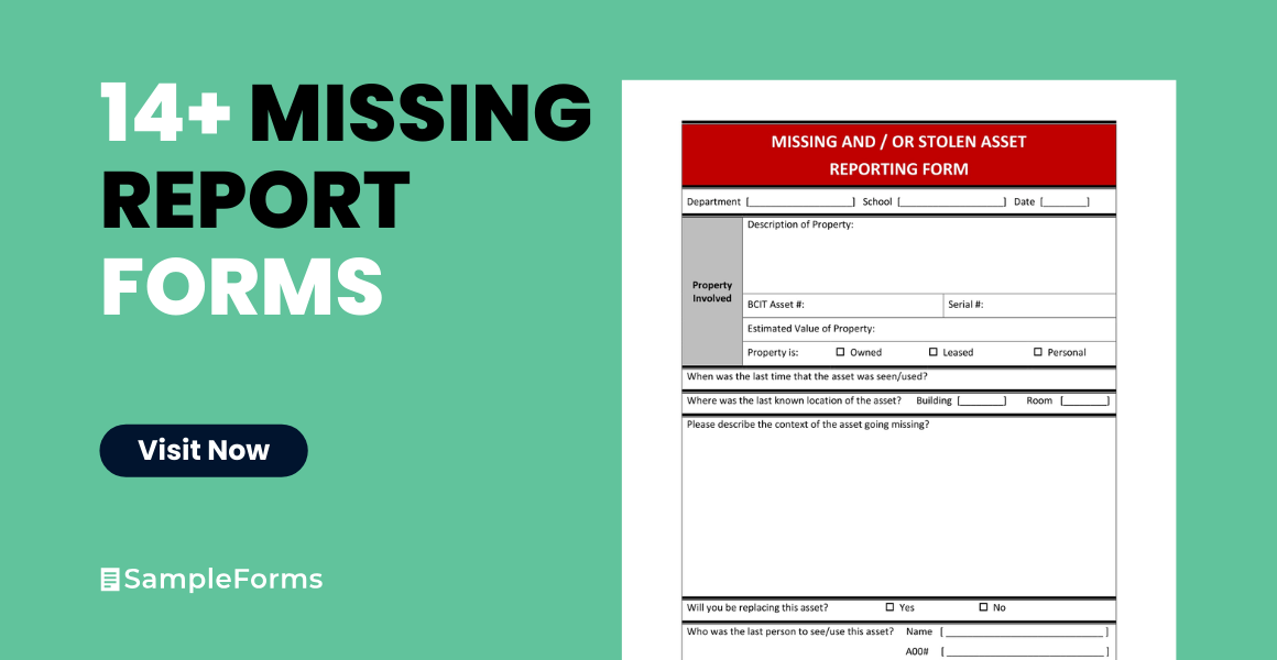 missing report form