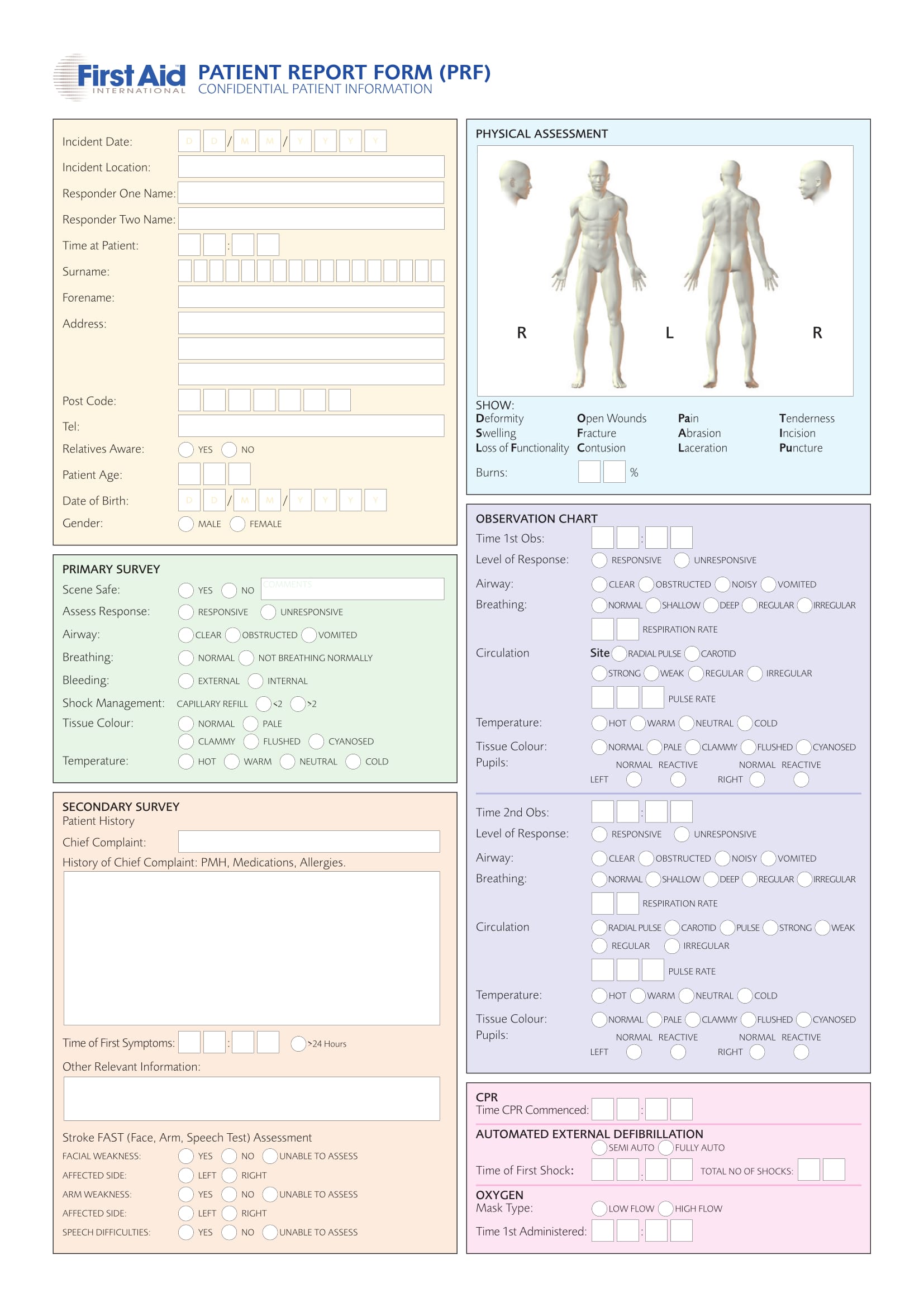 ems report forms