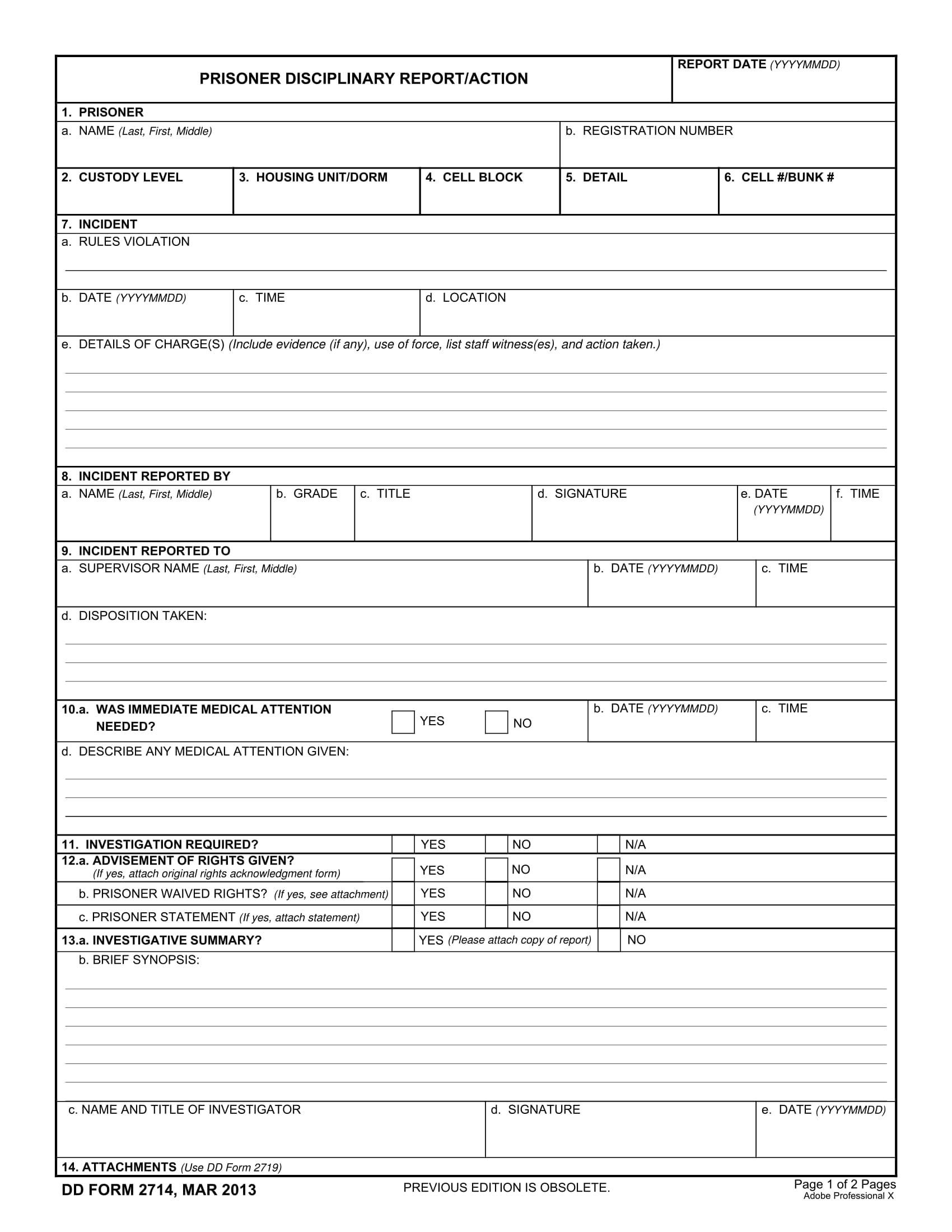 FREE 17 + Disciplinary Report Forms in MS Word | PDF | Google Docs ...