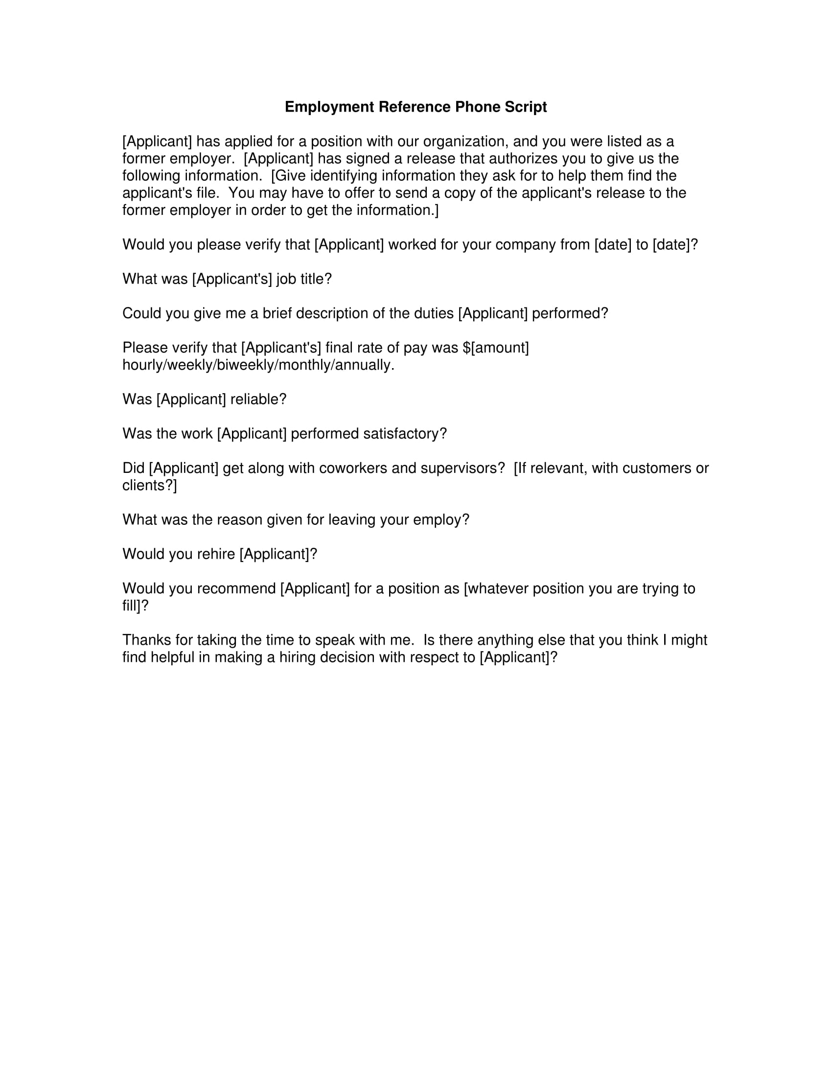 FREE 14+ Reference Phone Script Forms in PSD | PDF
