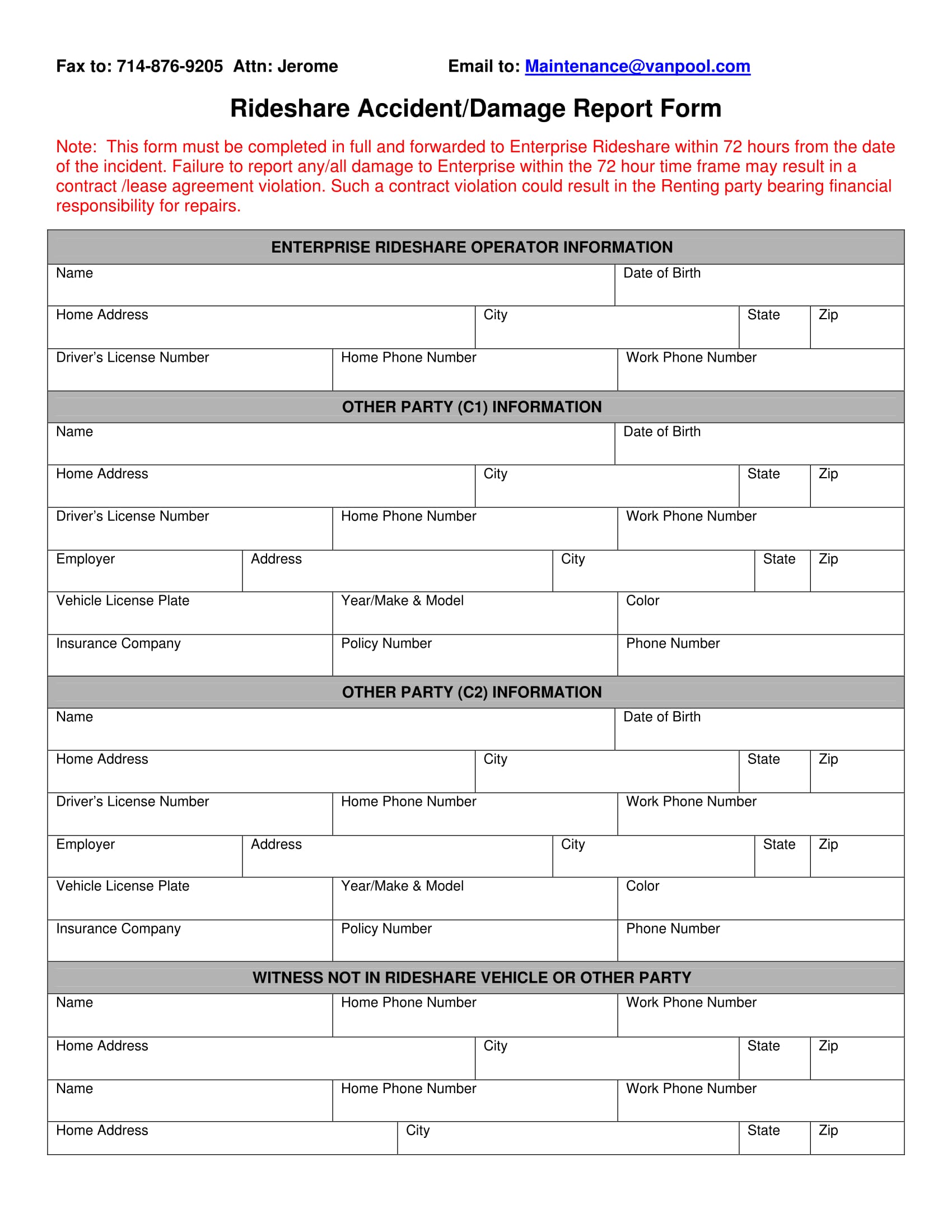 FREE 11+ Damage Report Form Samples, PDF, MS Word, Google Docs, Excel