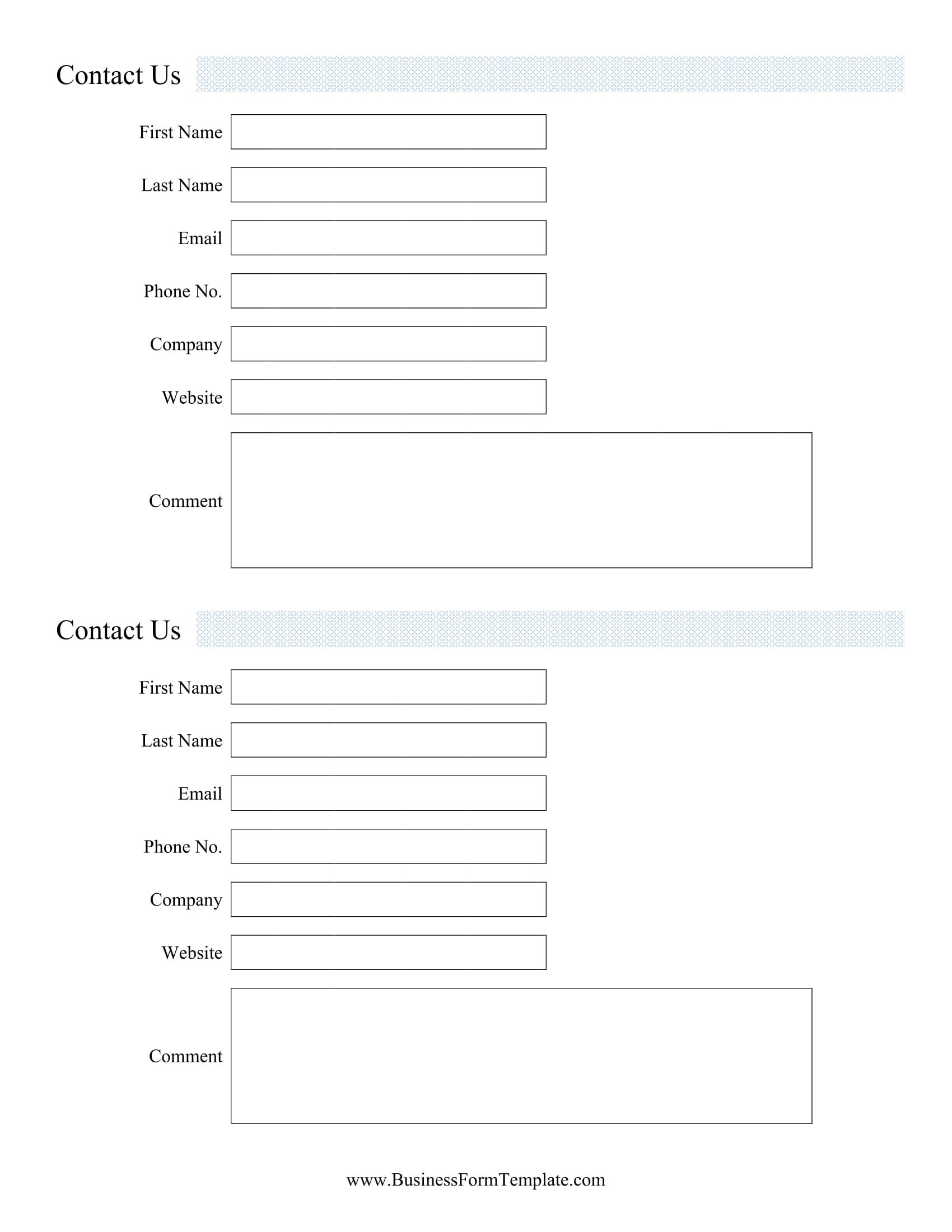 Business Information Form Template New Business Template