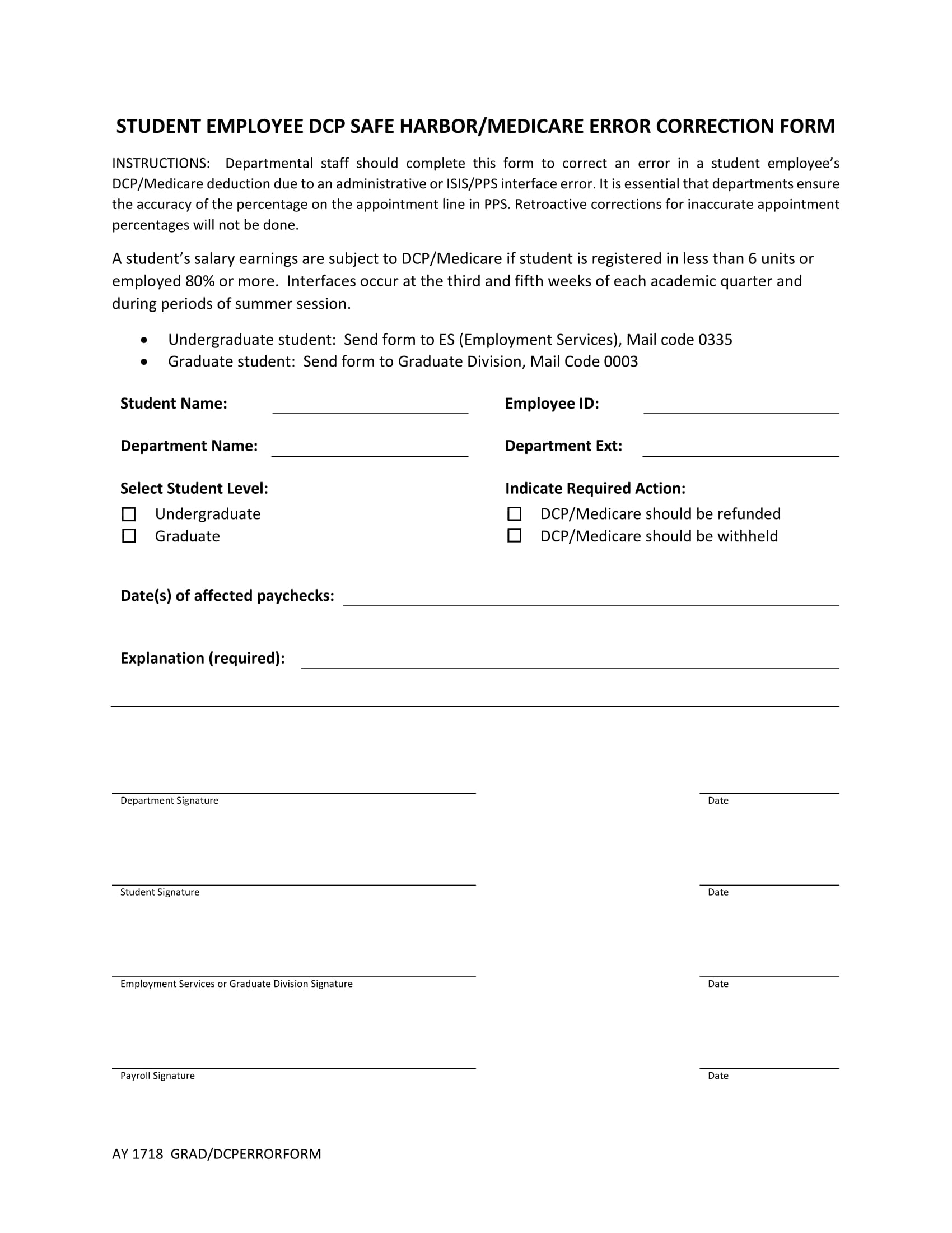 Free 14 Employee Correction Forms In Pdf 0164