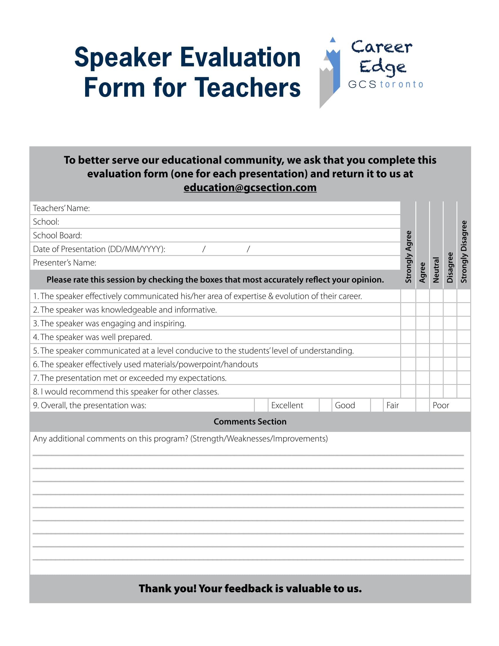 teacher speaker evaluation form 1