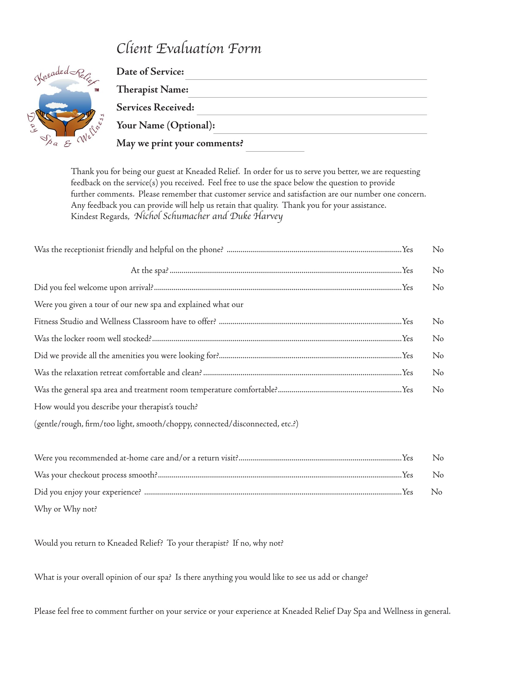 Free 14 Customer Service Evaluation Forms In Pdf 6604