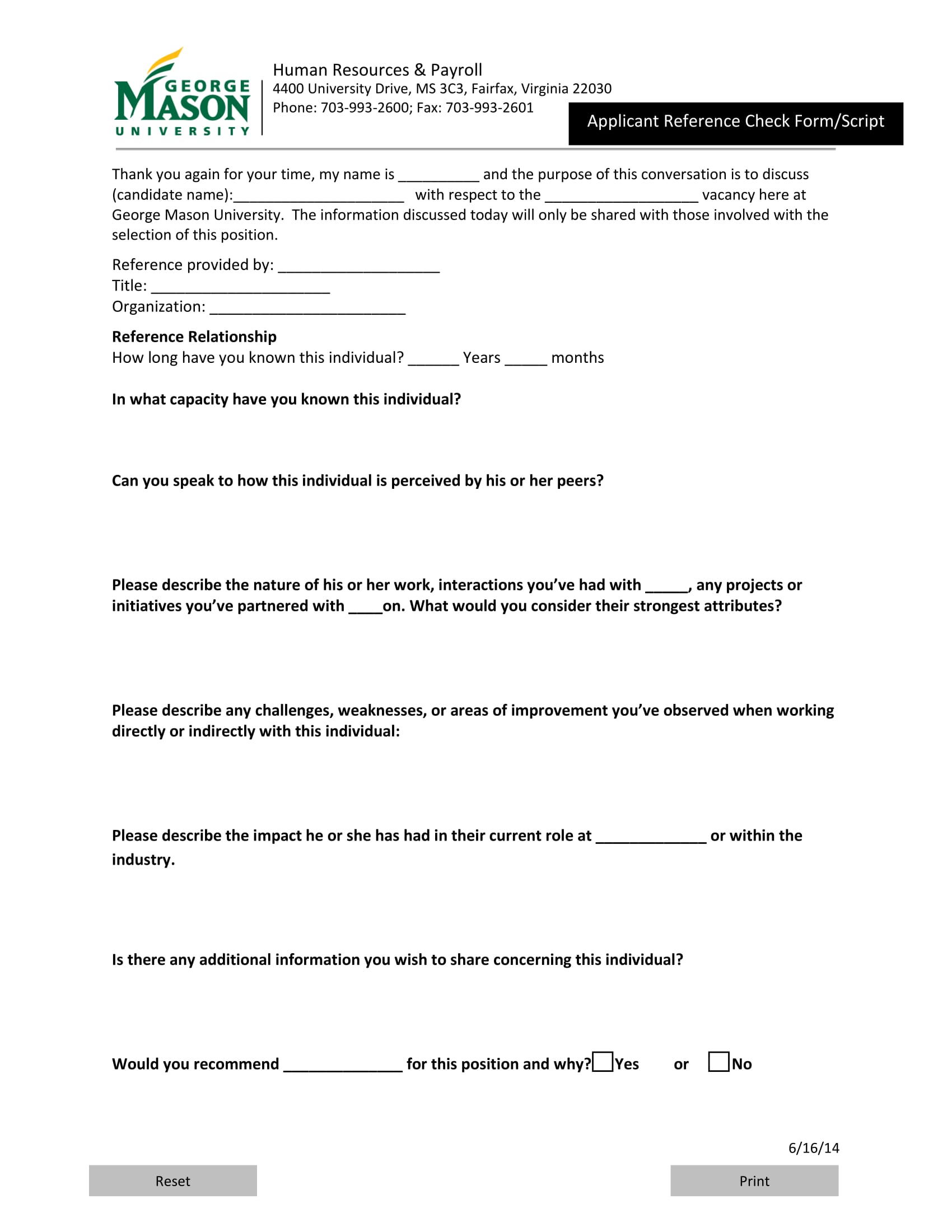 university applicant reference check script form 1