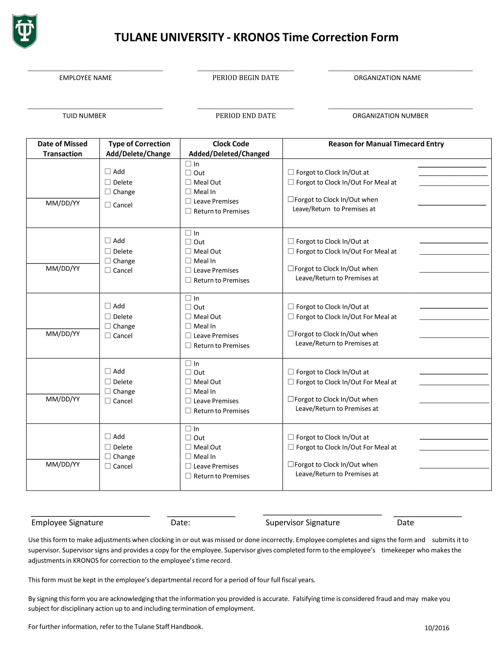 Free 14 Employee Correction Forms In Pdf 7751