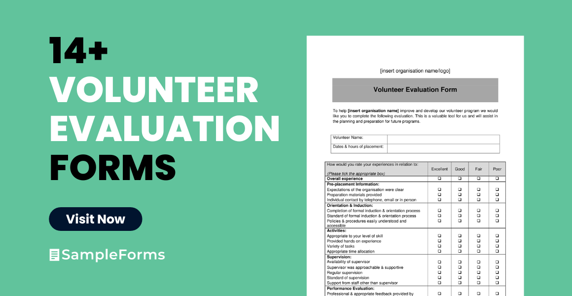 volunteer evaluation form