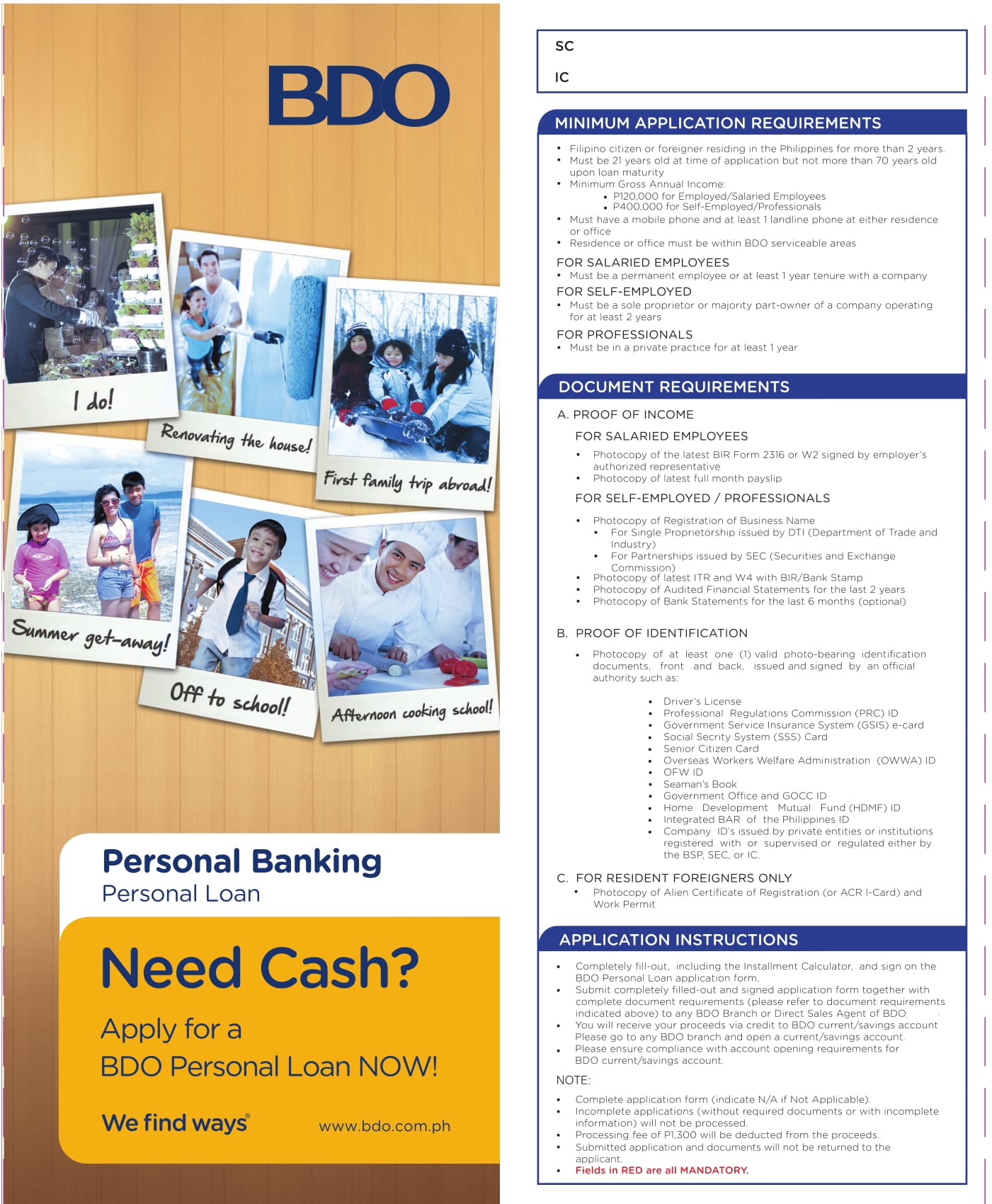 FREE 3+ Bank Loan Application Form and Checklist Forms in PDF
