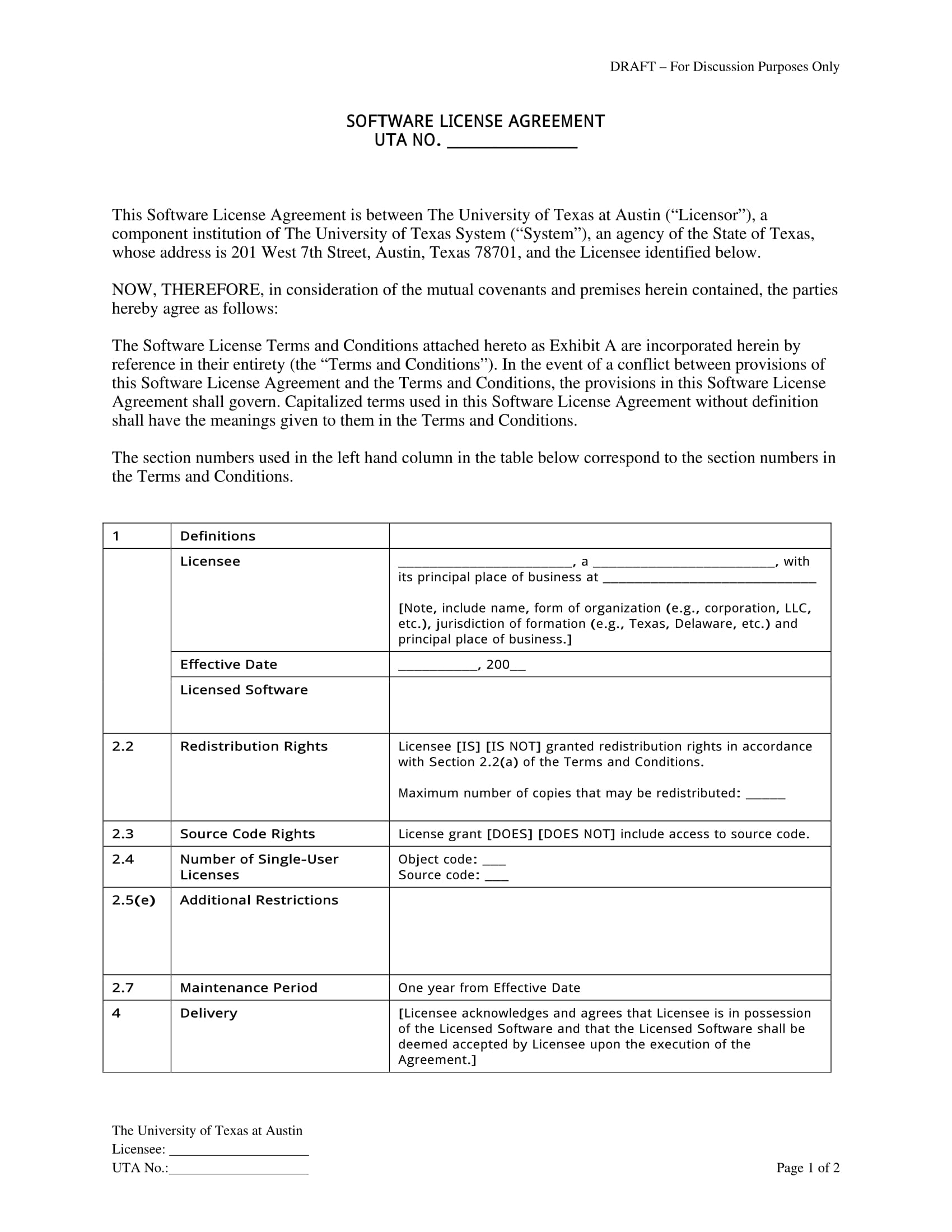 FREE 2+ Source Code License Agreement Forms in PDF