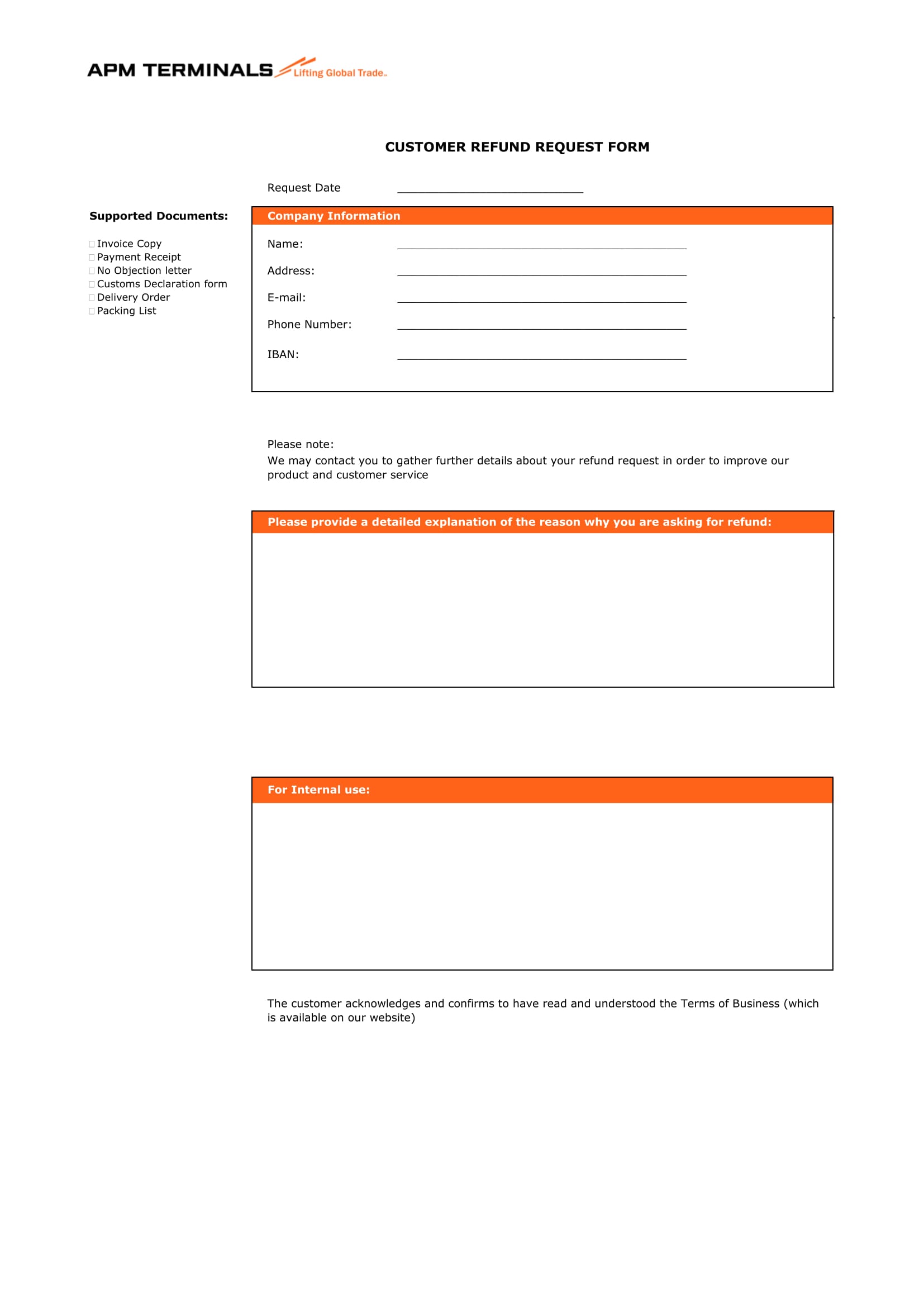 Free 4 Refund Request Forms In Ms Word Pdf 5402