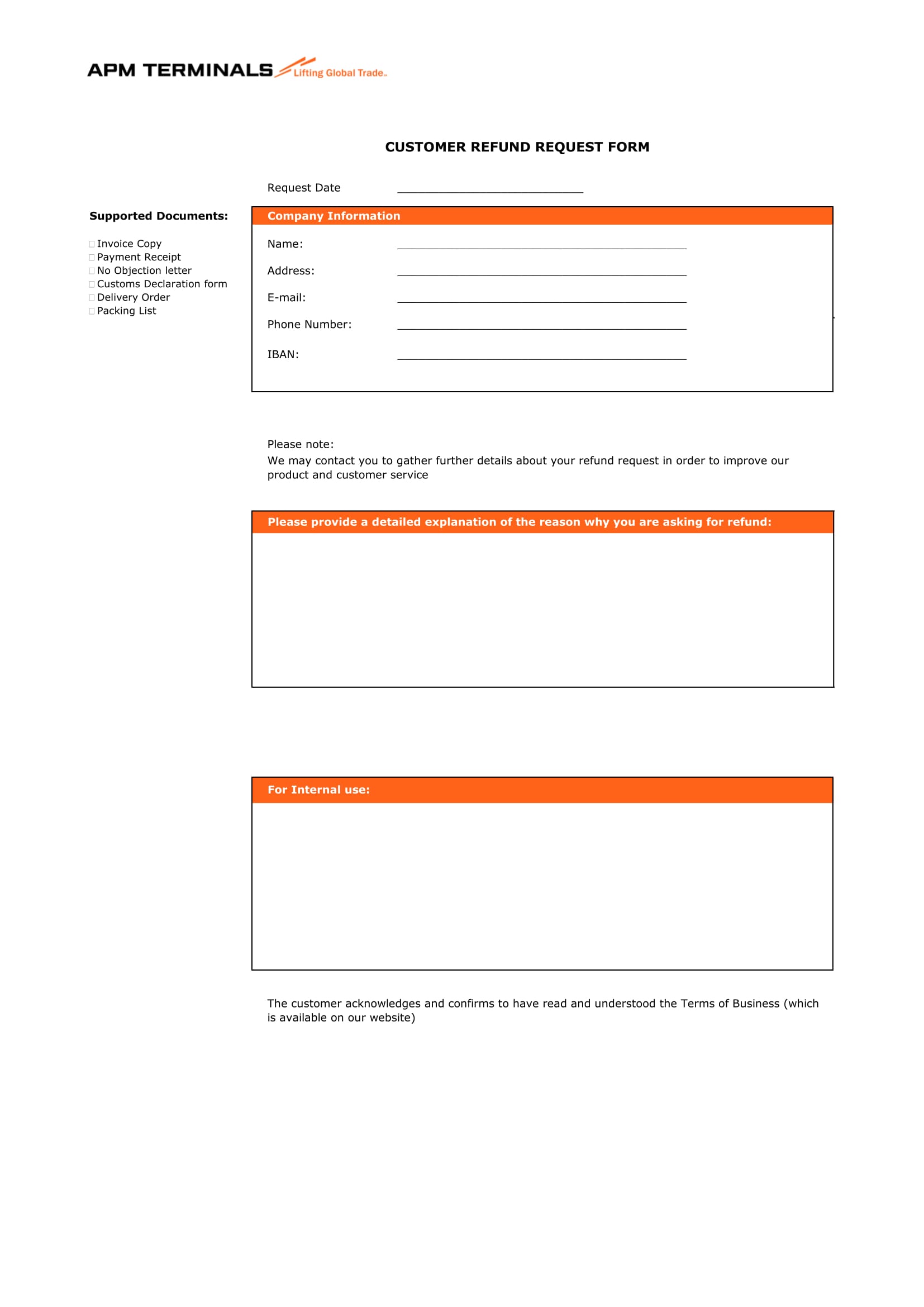 FREE 4+ Refund Request Forms in MS Word PDF